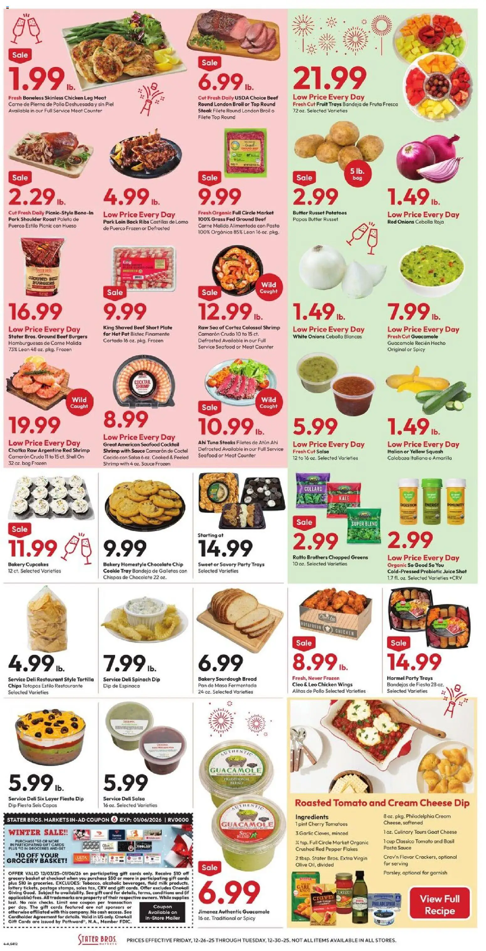 Stater Bros Weekly Ad - valid from 26.12.2025 | Page: 4 | Products: Squash, Butter, Juice, Pork