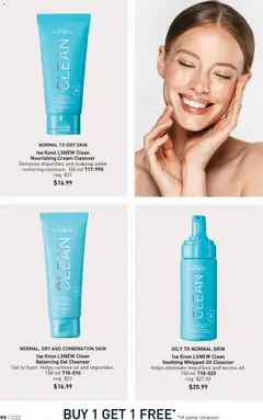 Preview of Isa Knox LXNEW Clean Nourishing Cream Cleanser, Removes impurities and makeup while restoring moisture. 150 ml 717-990 from shop Avon valid from 23.10.2025 | Page: 96