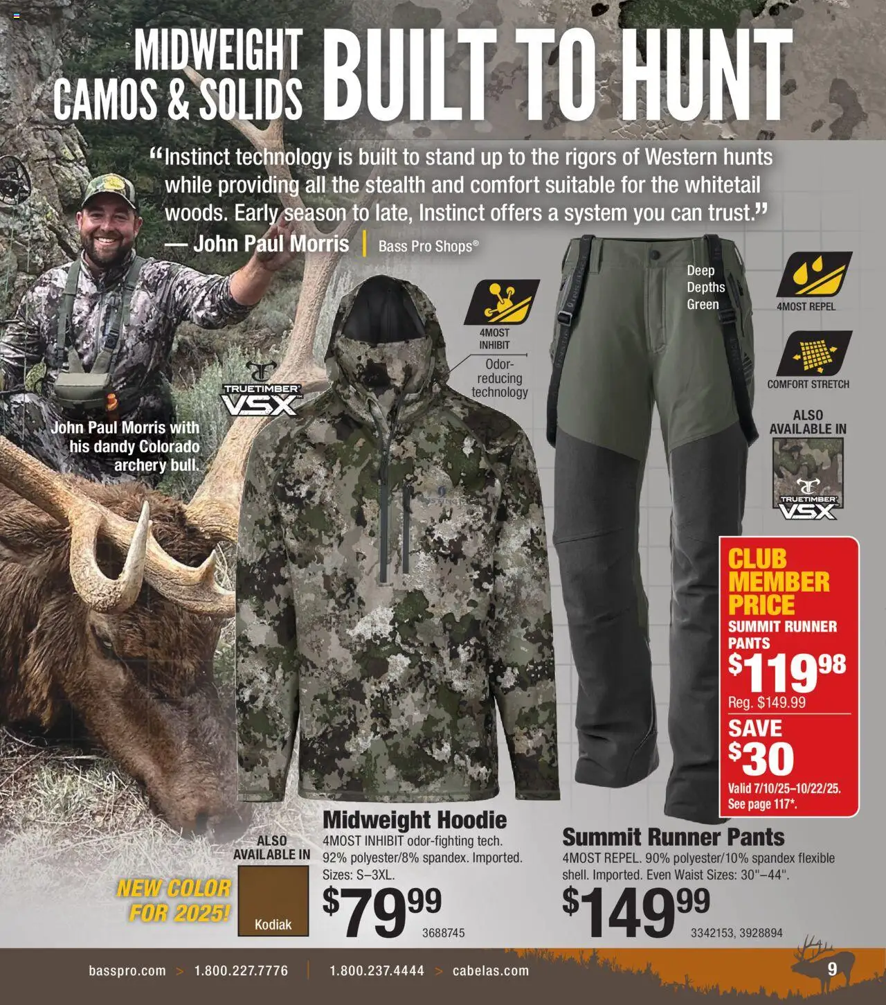 Cabela's Archery 25 - valid from 15.07.2025 | Page: 9 | Products: Hoodie, Pants, Archery