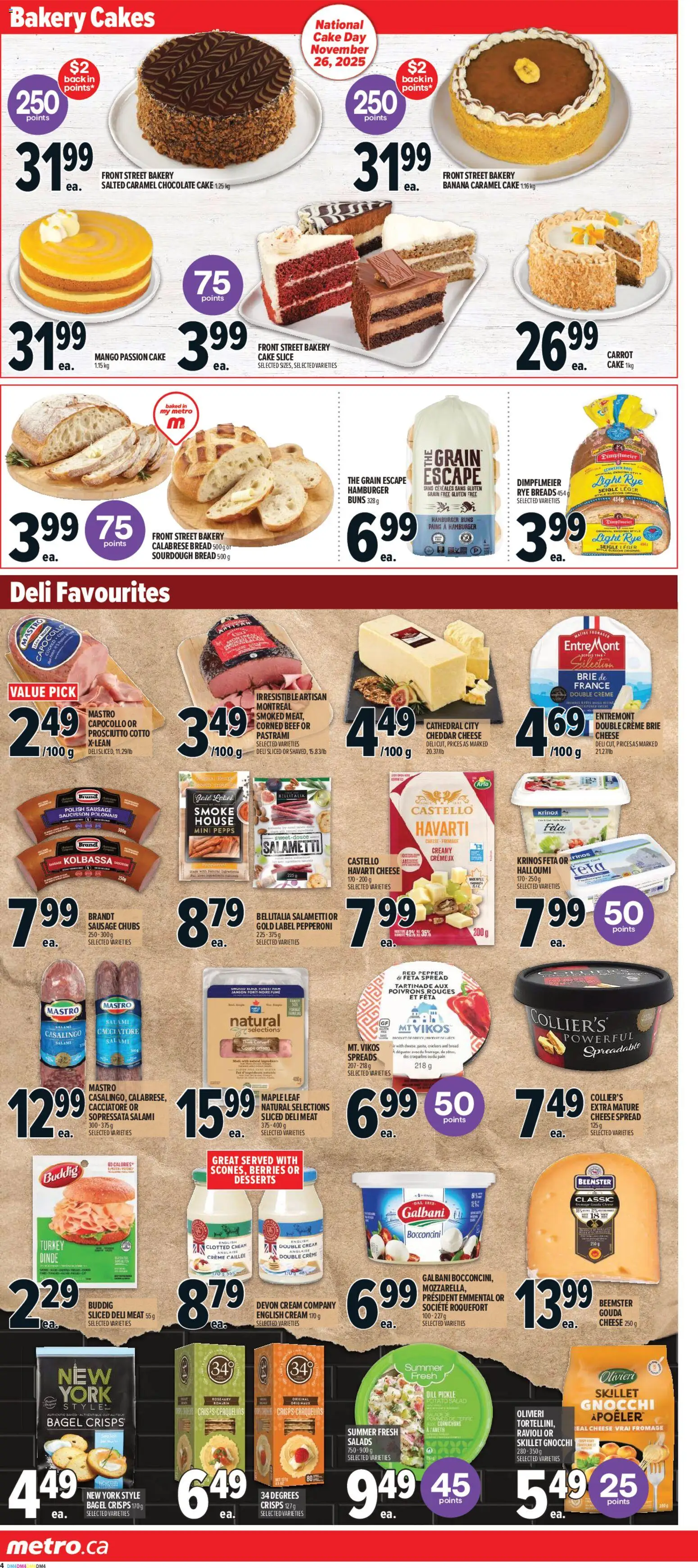 Metro flyer valid from 20.11.2025 | Page: 9 | Products: Beef, Cream, Bakery, Bread