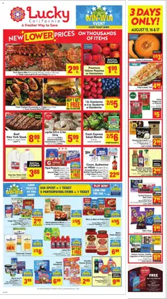 Preview of Lucky Supermarkets weekly ads valid from 13.08.2025