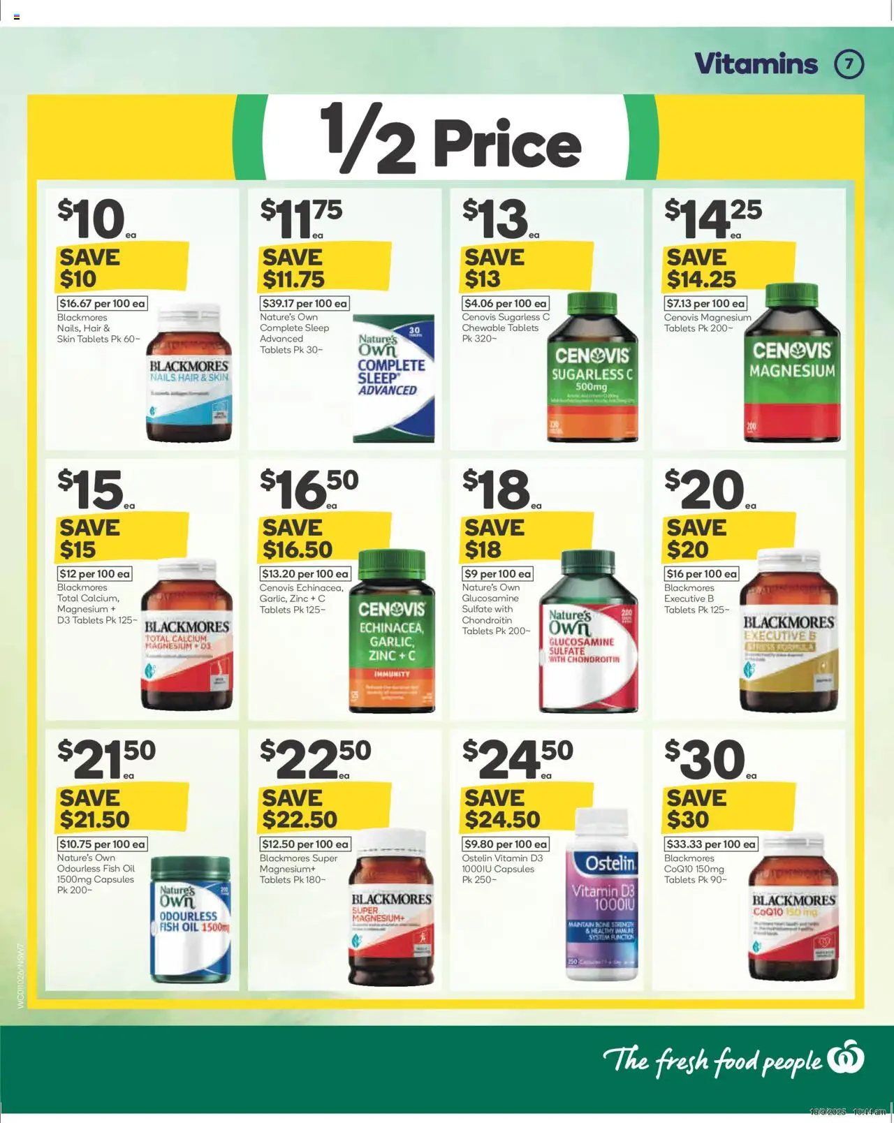 Woolworths catalogue - valid from 01.10.2025 | Page: 8 | Products: Fish oil, Tablets, Vitamin, Zinc
