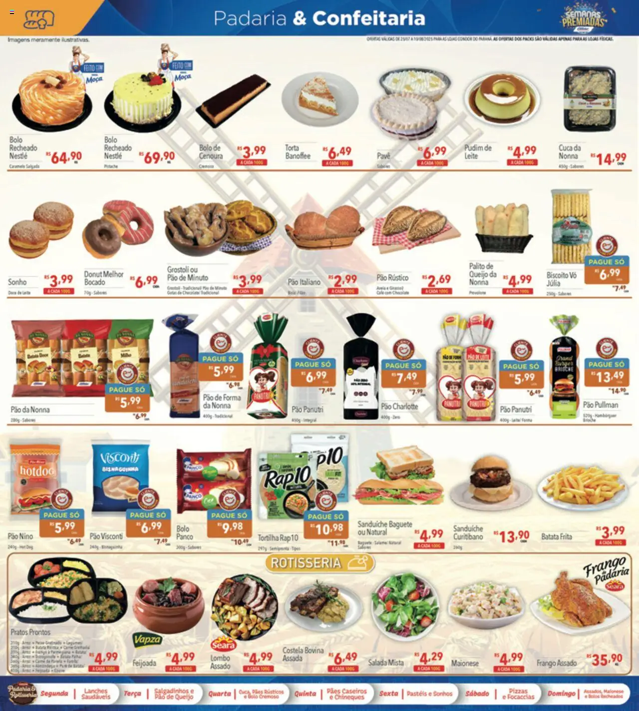Supermercados Condor Folheto - válido de 25.07.2025 | Página: 10 | Produtos: Pistache, Queijo, Sanduíche, Batata frita