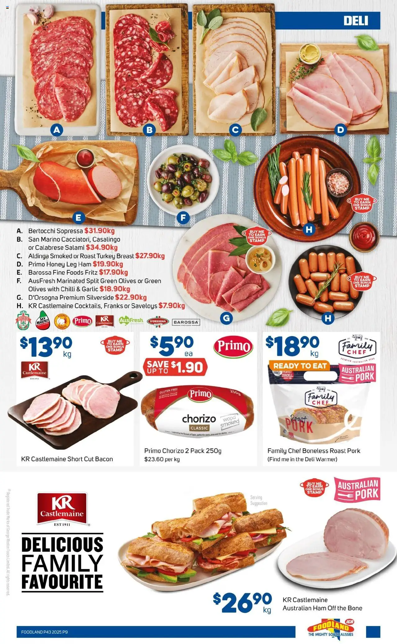 Foodland catalogue - valid from 22.10.2025 | Page: 9 | Products: Bacon, Ham, Pizza, Chilli
