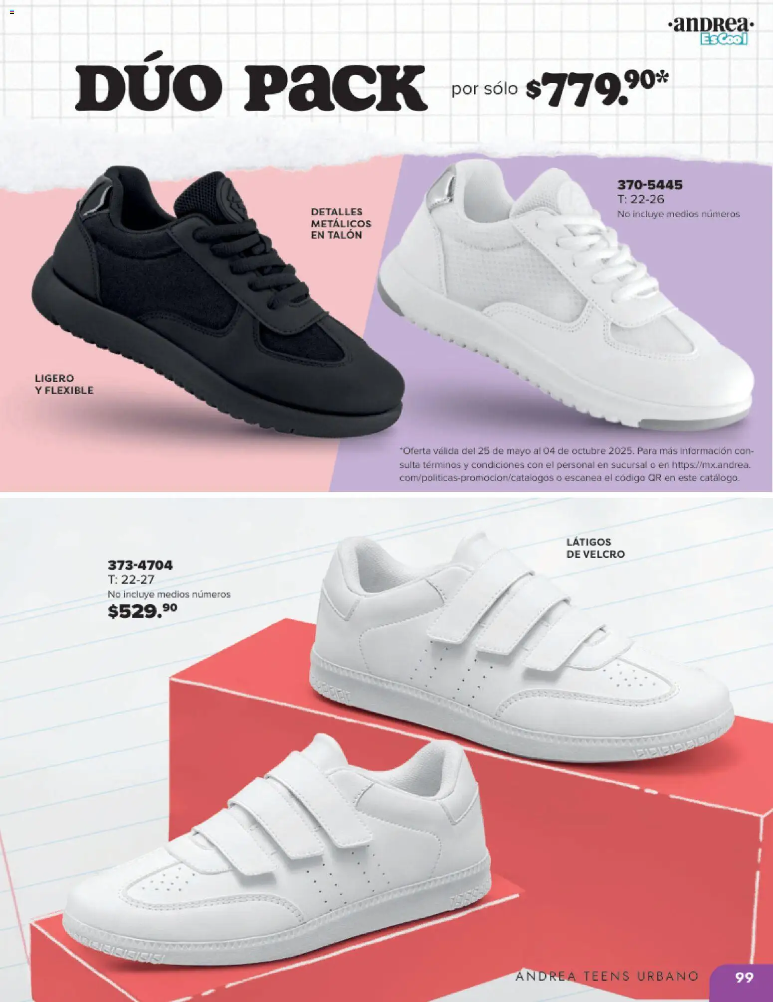 Nuevas ofertas de Andrea válidas en toda la República Mexicana desde el 25.05.2025. ¡Encuentra las mejores ofertas en Andrea catálogo Colegial ! | Página: 99 | Productos: Flexible