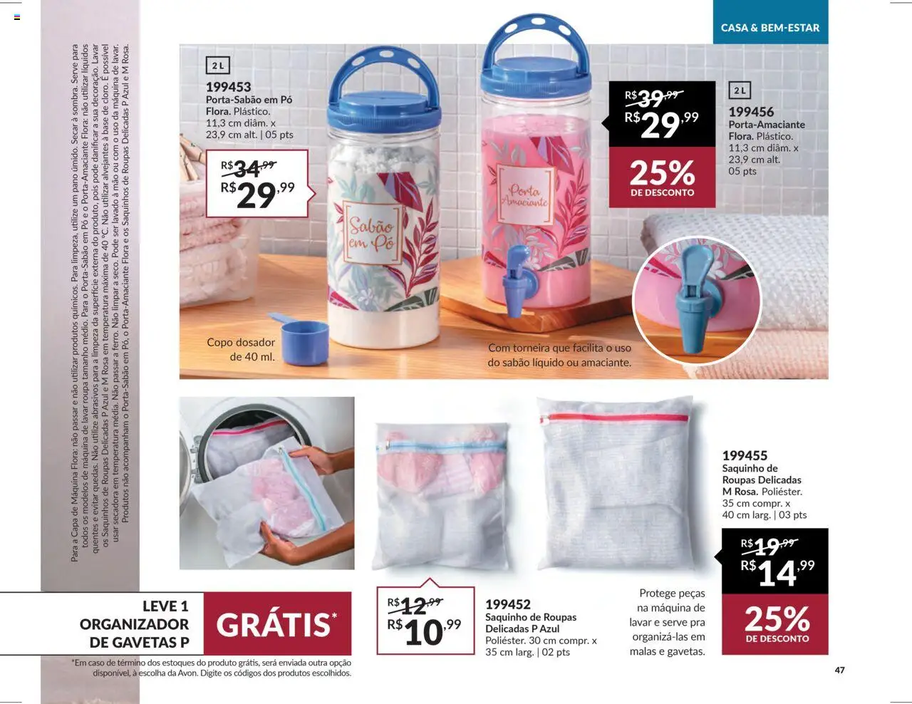 Avon Folheto - válido de 16.06.2025 | Página: 47 | Produtos: Máquina de lavar, Sabão, Porta, Roupas