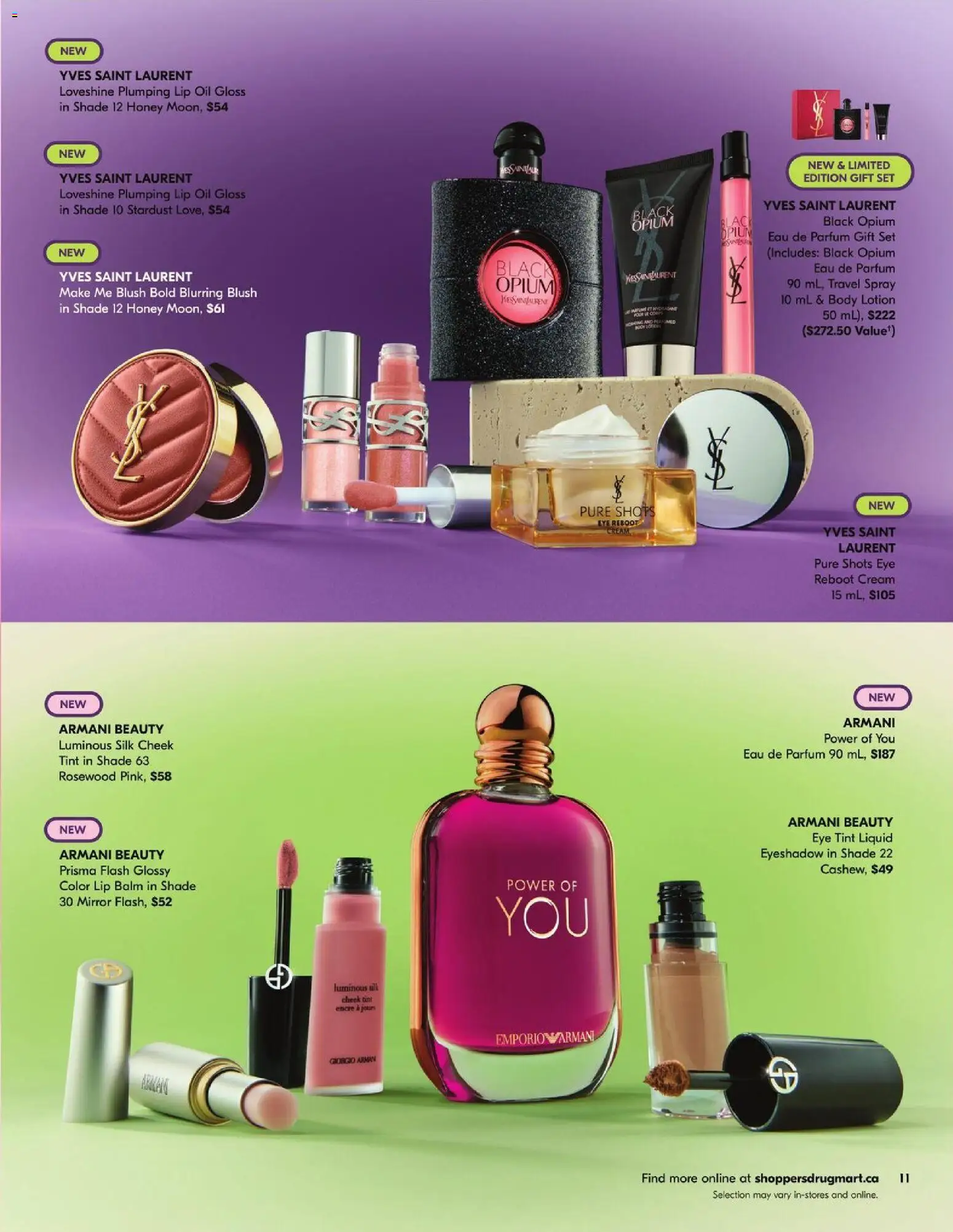 Shoppers flyer valid from 11.04.2026 | Page: 11 | Products: Blush, Body lotion, Mirror, Oil