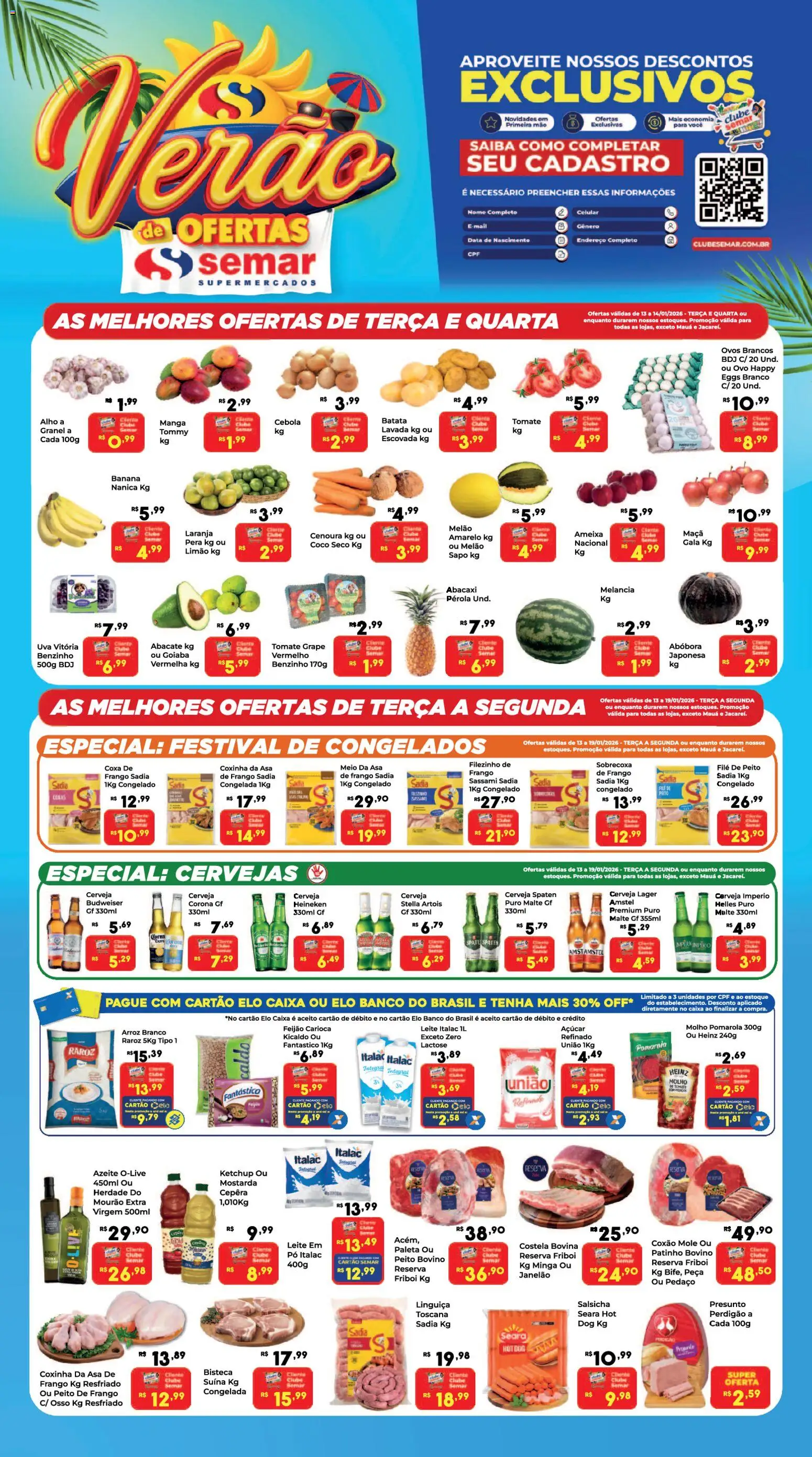 Semar Supermercado Folheto - válido de 13.01.2026 | Página: 1 | Produtos: Asa de frango, Frango