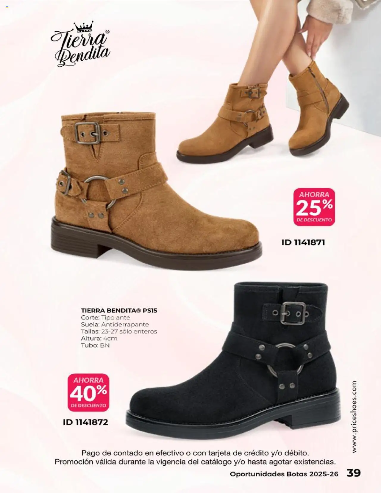 Nuevas ofertas de Price Shoes válidas en toda la República Mexicana desde el 25.06.2025. ¡Encuentra las mejores ofertas en Price Shoes catálogo Oportunidades Botas! | Página: 39 | Productos: Botas
