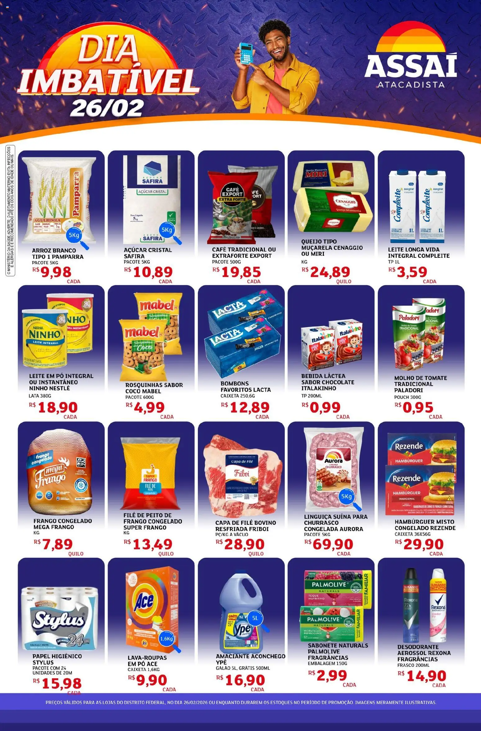 Assaí Atacadista Folheto - válido de 26.02.2026 | Página: 1 | Produtos: Coco, Pó, Arroz, Leite em pó