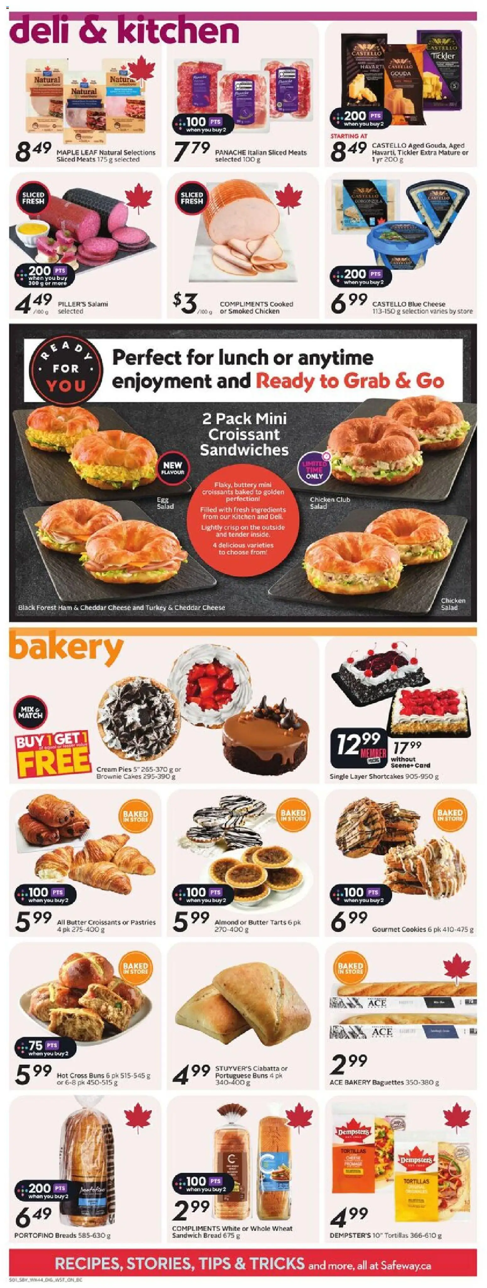 Safeway flyer valid from 26.02.2026 | Page: 9 | Products: Salad, Bakery, Bread, Ham