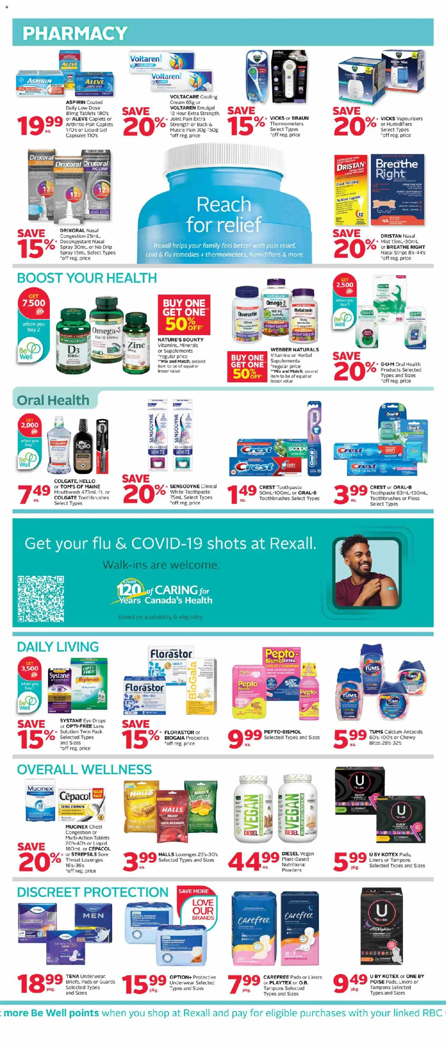 Rexall flyer valid from 26.12.2025 | Page: 6 | Products: Fish, Cream, Toothpaste, Oil