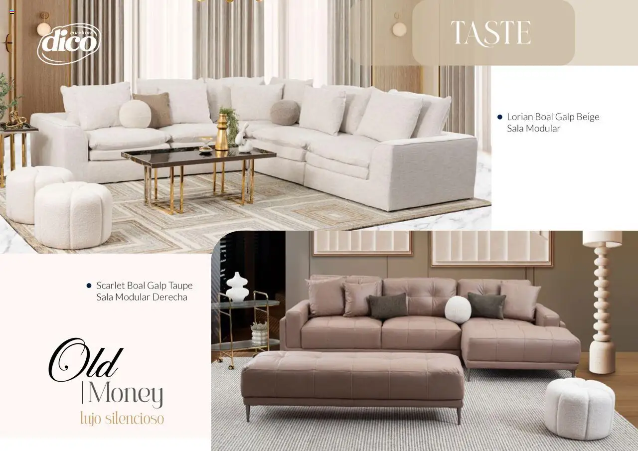 Nuevas ofertas de Muebles Dico válidas en toda la República Mexicana desde el 13.02.2025. ¡Encuentra las mejores ofertas en Muebles Dico catálogo Colección Old Money! | Página: 11 | Productos: Modular