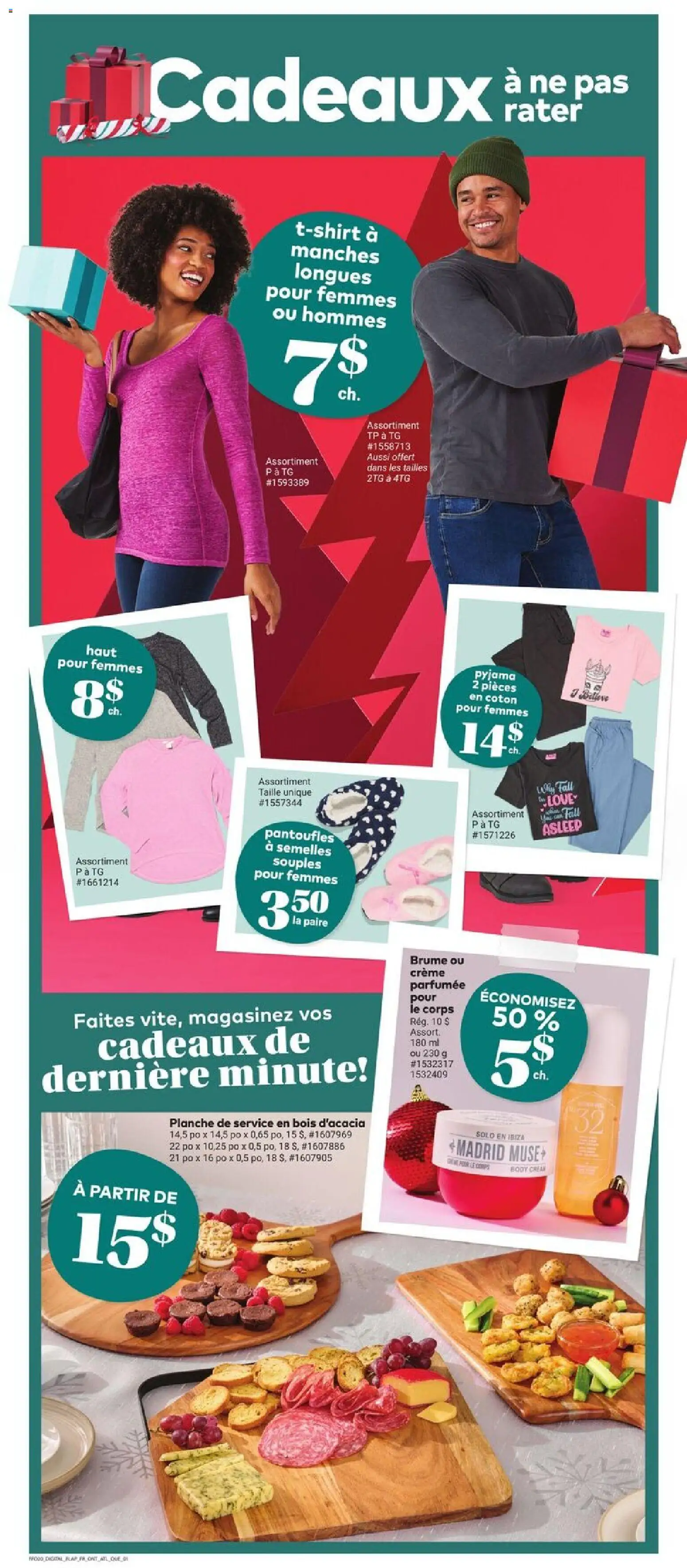 Giant Tiger flyer valid from 17.12.2025 | Page: 5 | Products: Cream, Shoes, T-shirt, Pajamas