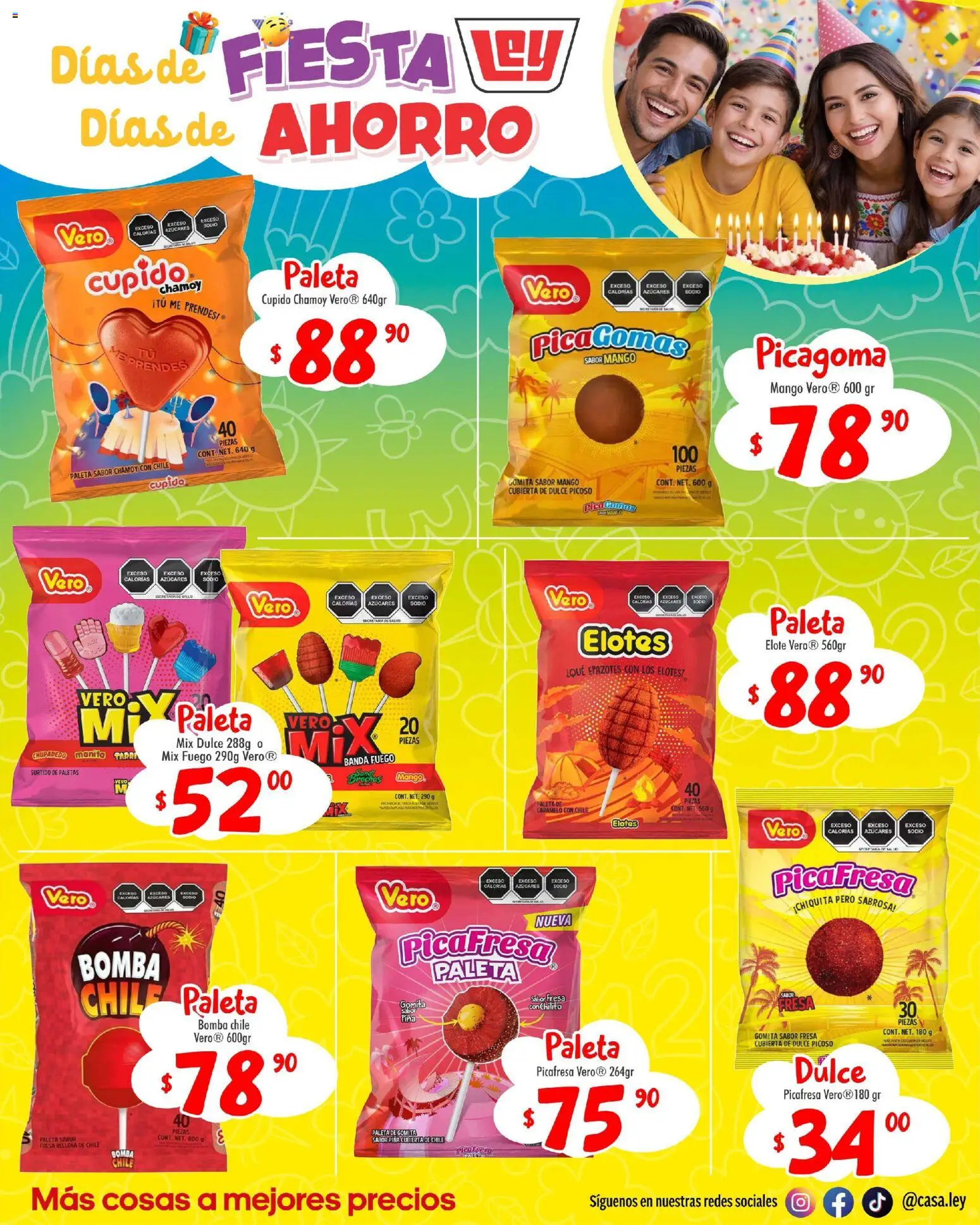 Nuevas ofertas de Casa Ley válidas en toda la República Mexicana desde el 26.04.2026. ¡Encuentra las mejores ofertas en Casa Ley folleto Casa Ley folleto Frontera suple Dia del Niño! | Página: 3 | Productos: Fresa, Paleta, Mango, Pico