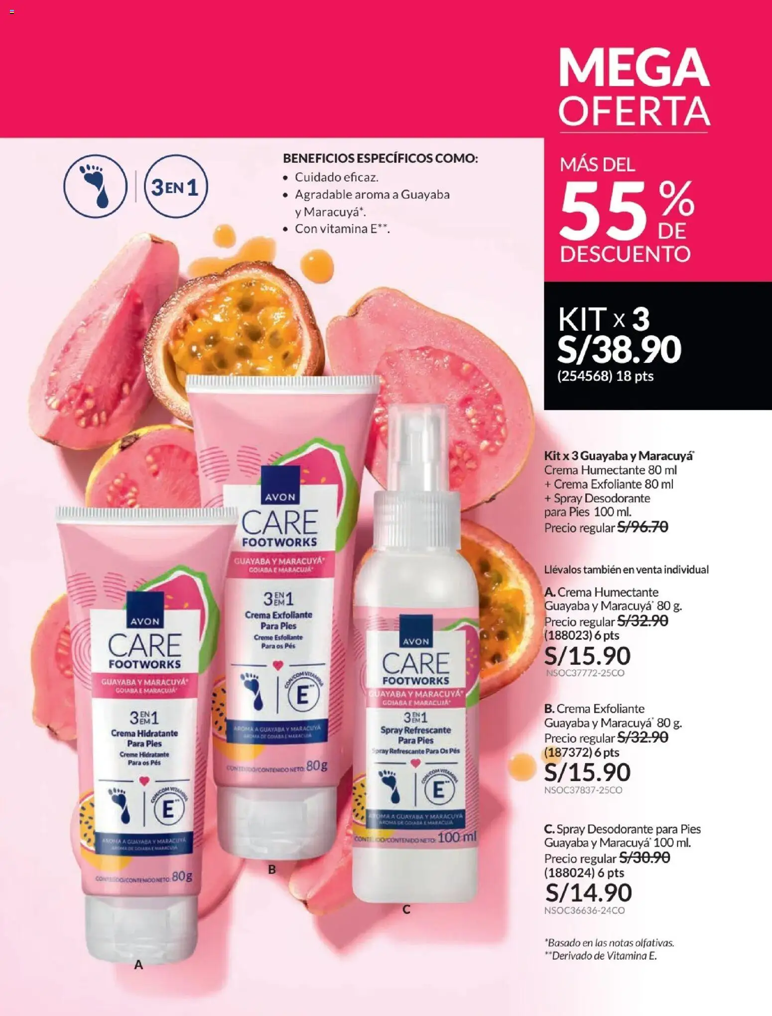 Catálogo Avon válido desde 21.04.2026 | Página: 155 | Productos: Exfoliante, Desodorante, Crema