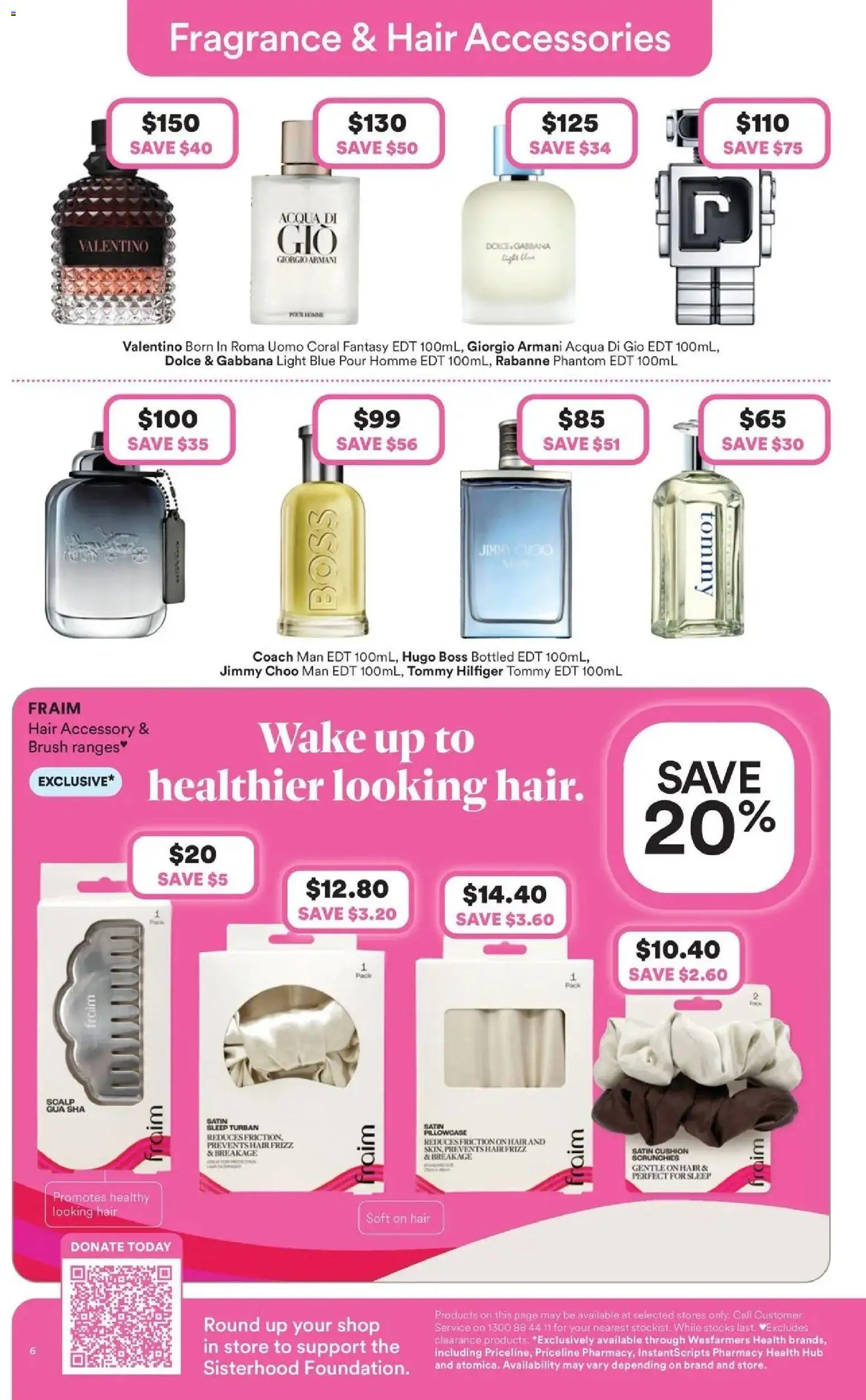 Priceline Pharmacy catalogue - valid from 23.04.2026 | Page: 6 | Products: Cushion, Light, Scrunchies, Accessories