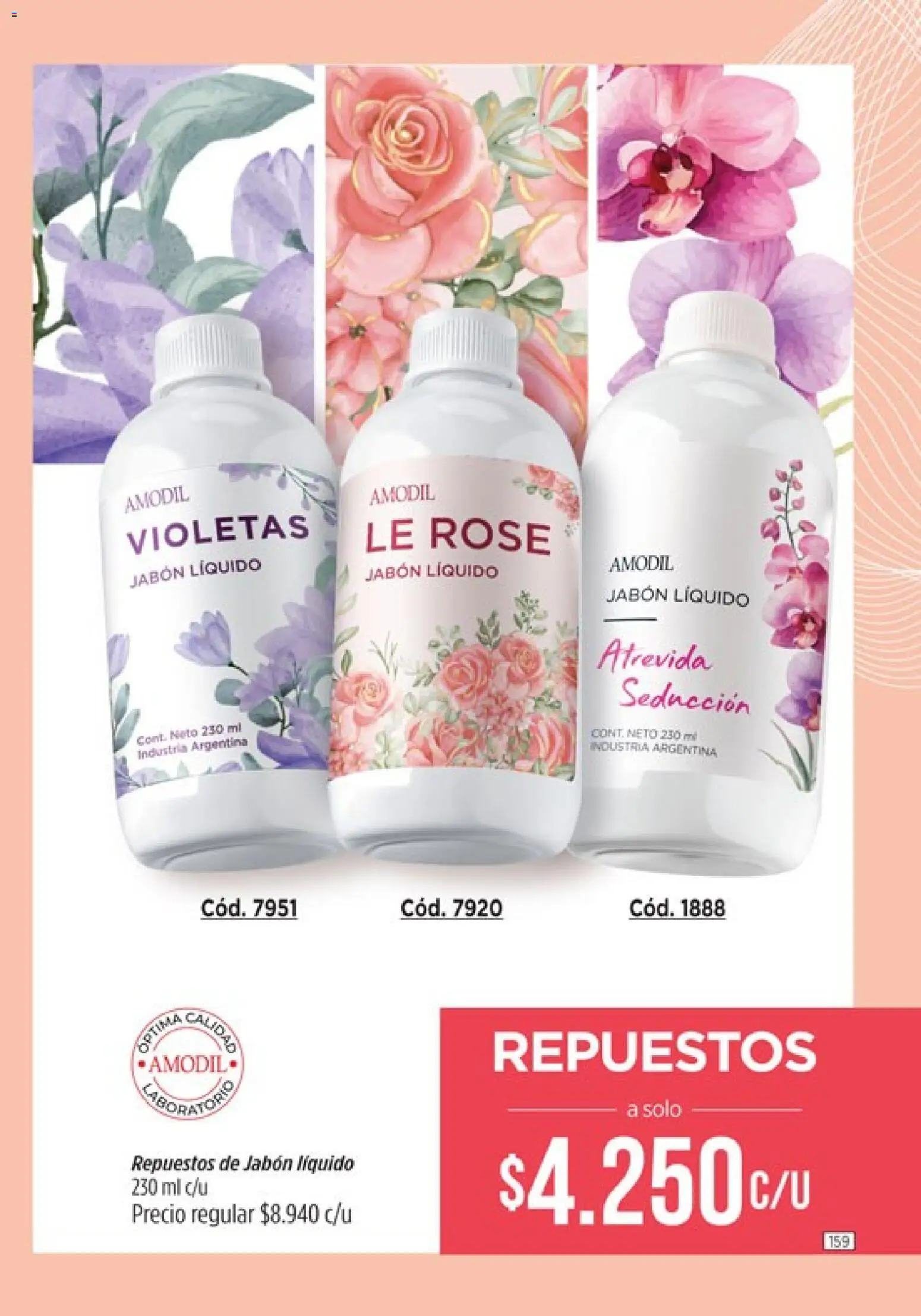 Catálogo Amodil Campaña 5 │ válido desde el 01.03.2026 | Página: 159 | Productos: Jabón líquido, Jabón