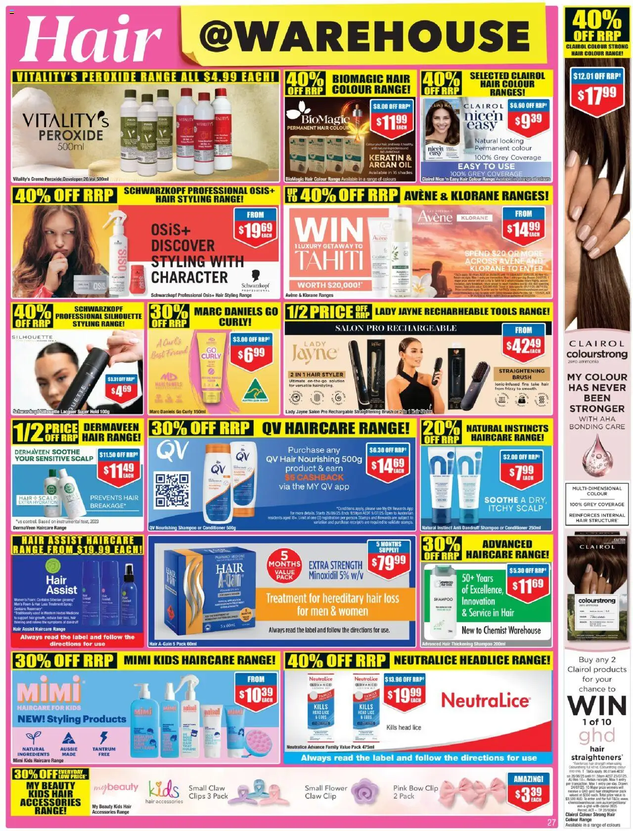 Chemist Warehouse catalogue - valid from 26.06.2025 | Page: 27 | Products: Brush, Eggs, Conditioner, Oil