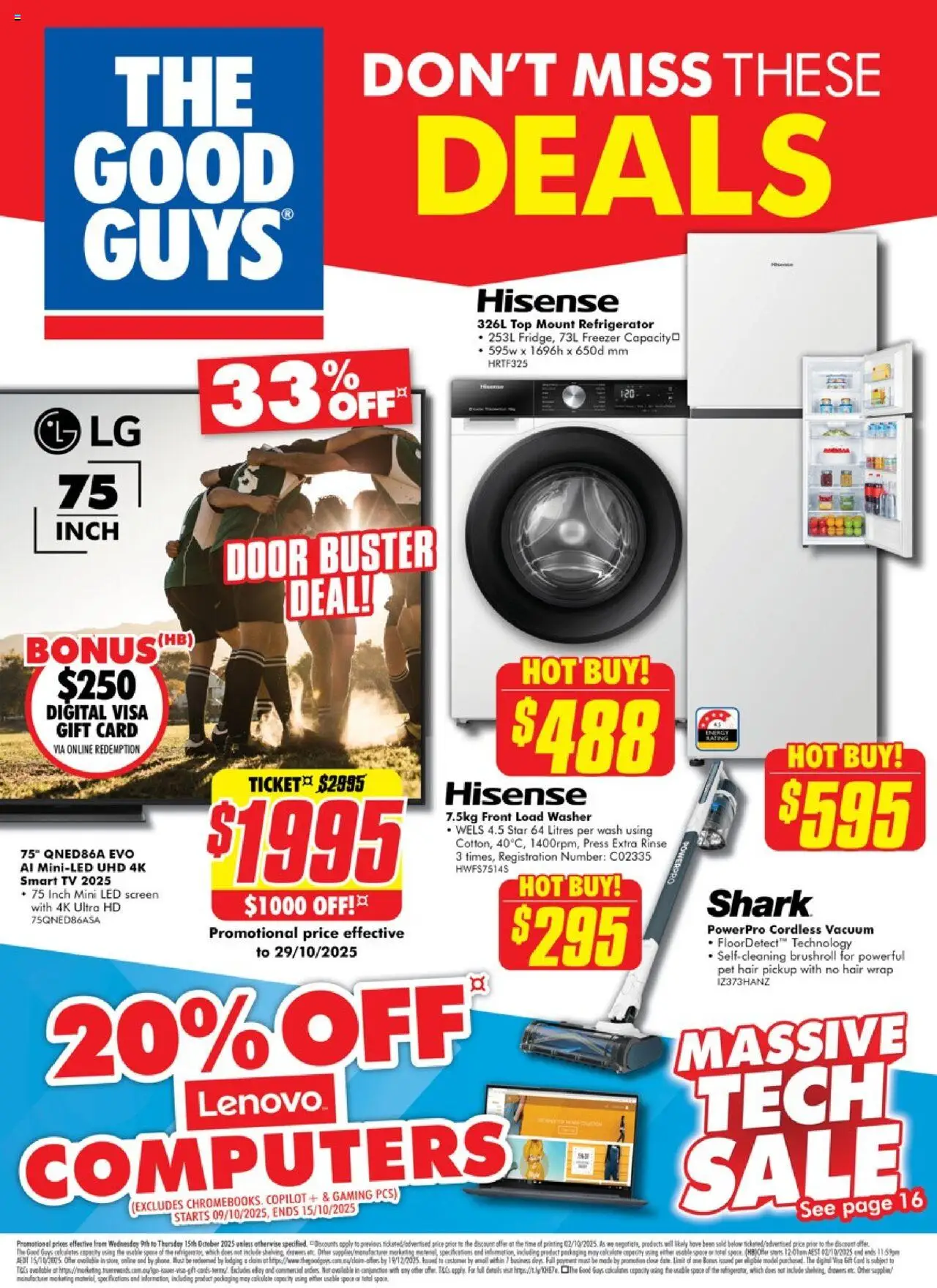 The Good Guys catalogue - valid from 08.10.2025 | Page: 17 | Products: Door, Digital, Tv, Screen