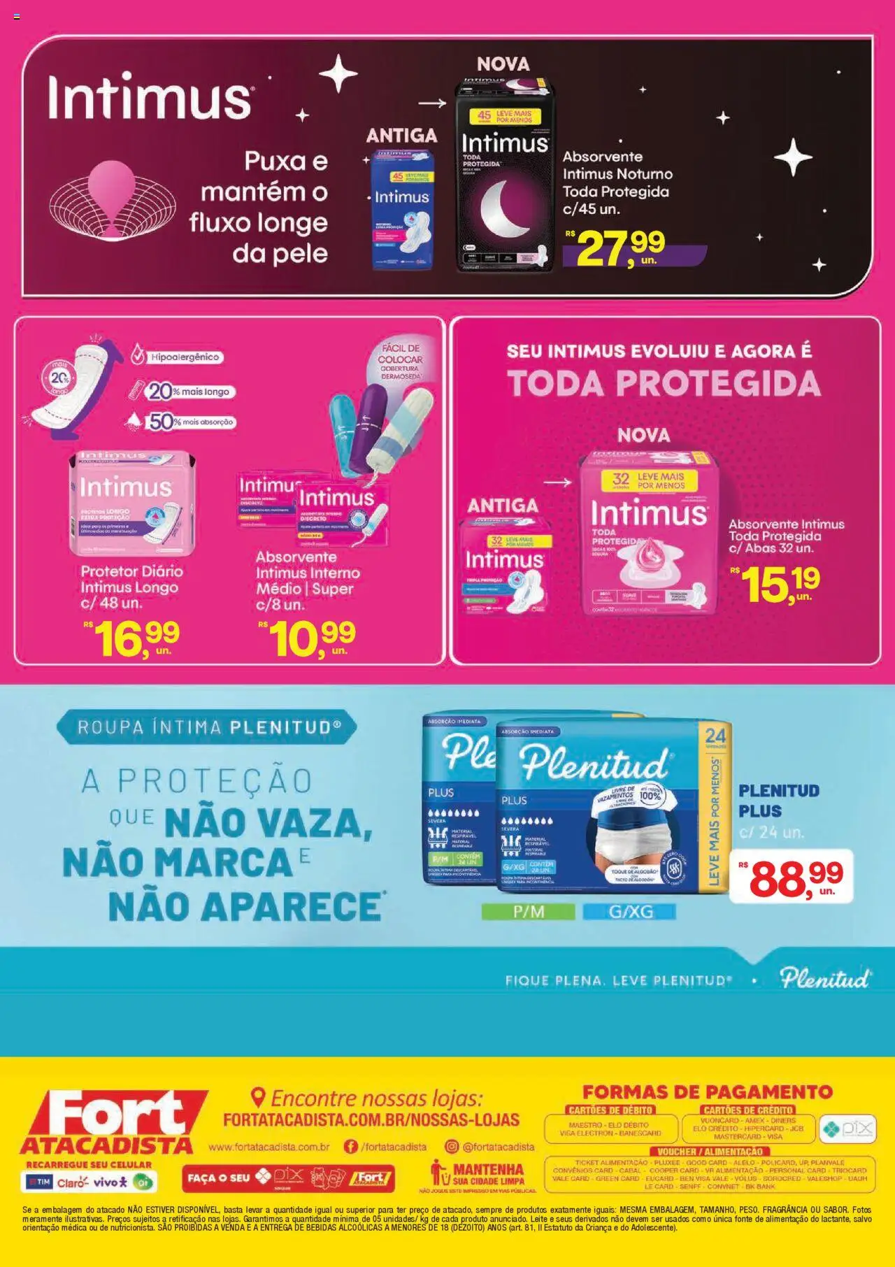Fort Atacadista Folheto - válido de 17.10.2025 | Página: 2 | Produtos: Fragrância, Faca, Algodão, Absorvente