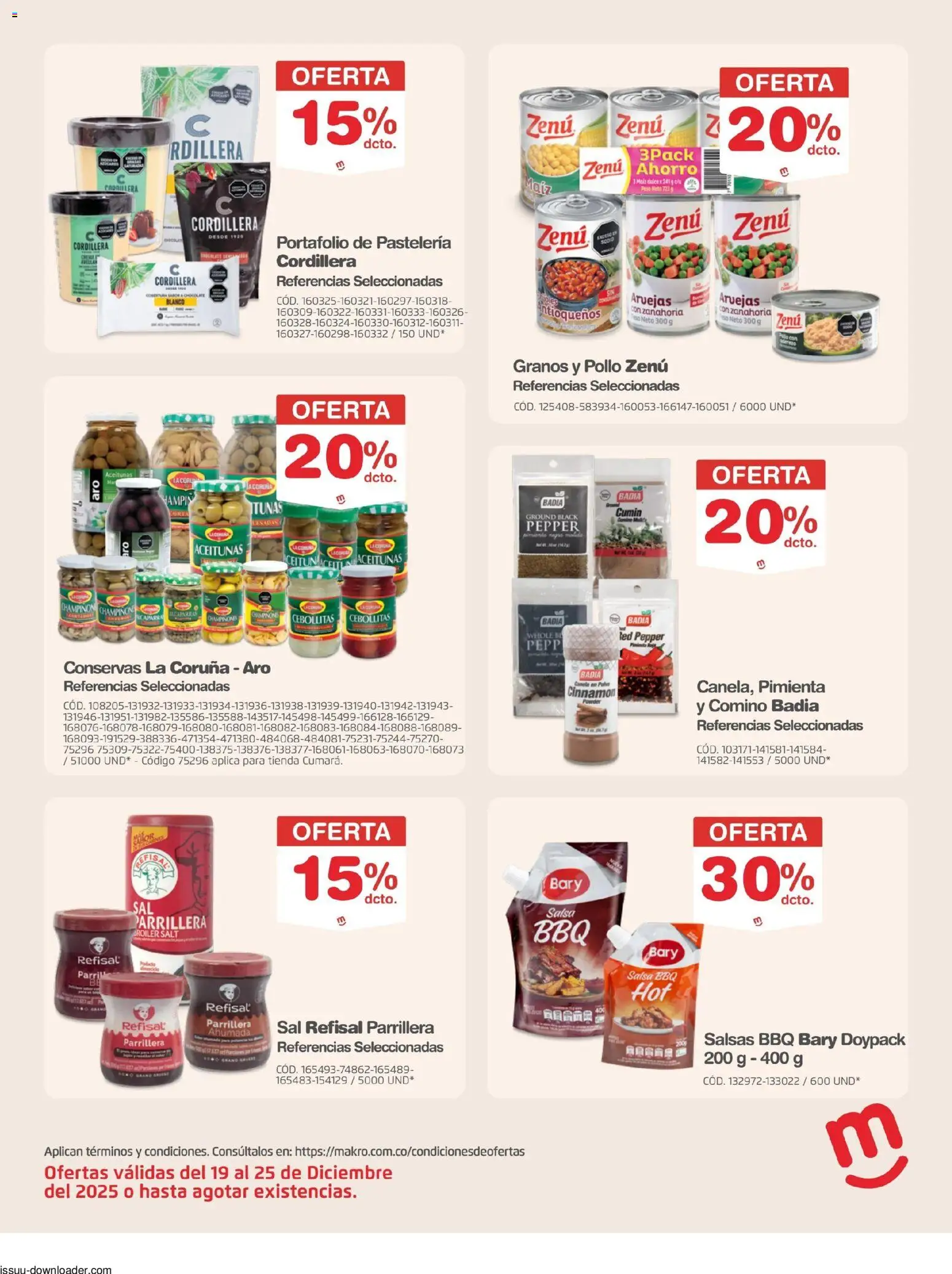 Makro revista - valida desde el 19.12.2025 | Página: 18 | Productos: Zanahoria, Arvejas, Peso, Chocolate