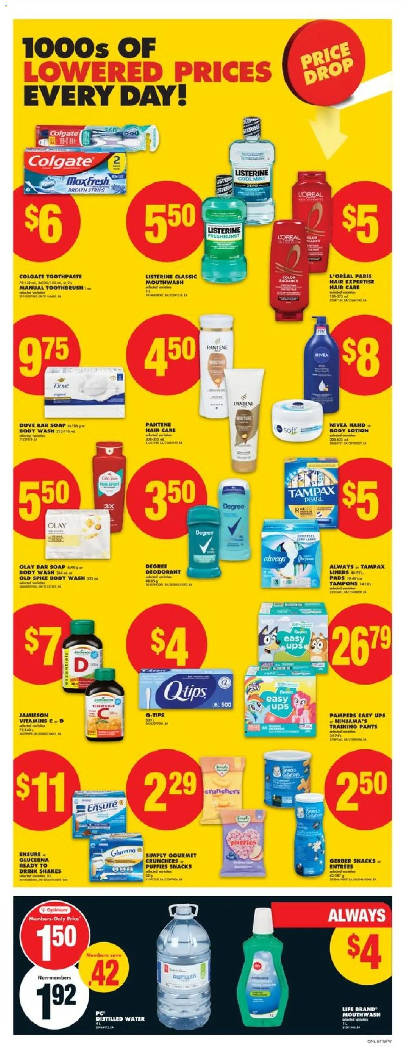 No Frills flyer valid from 23.10.2025 | Page: 12 | Products: Soap, Deodorant, Toothpaste, Mouthwash