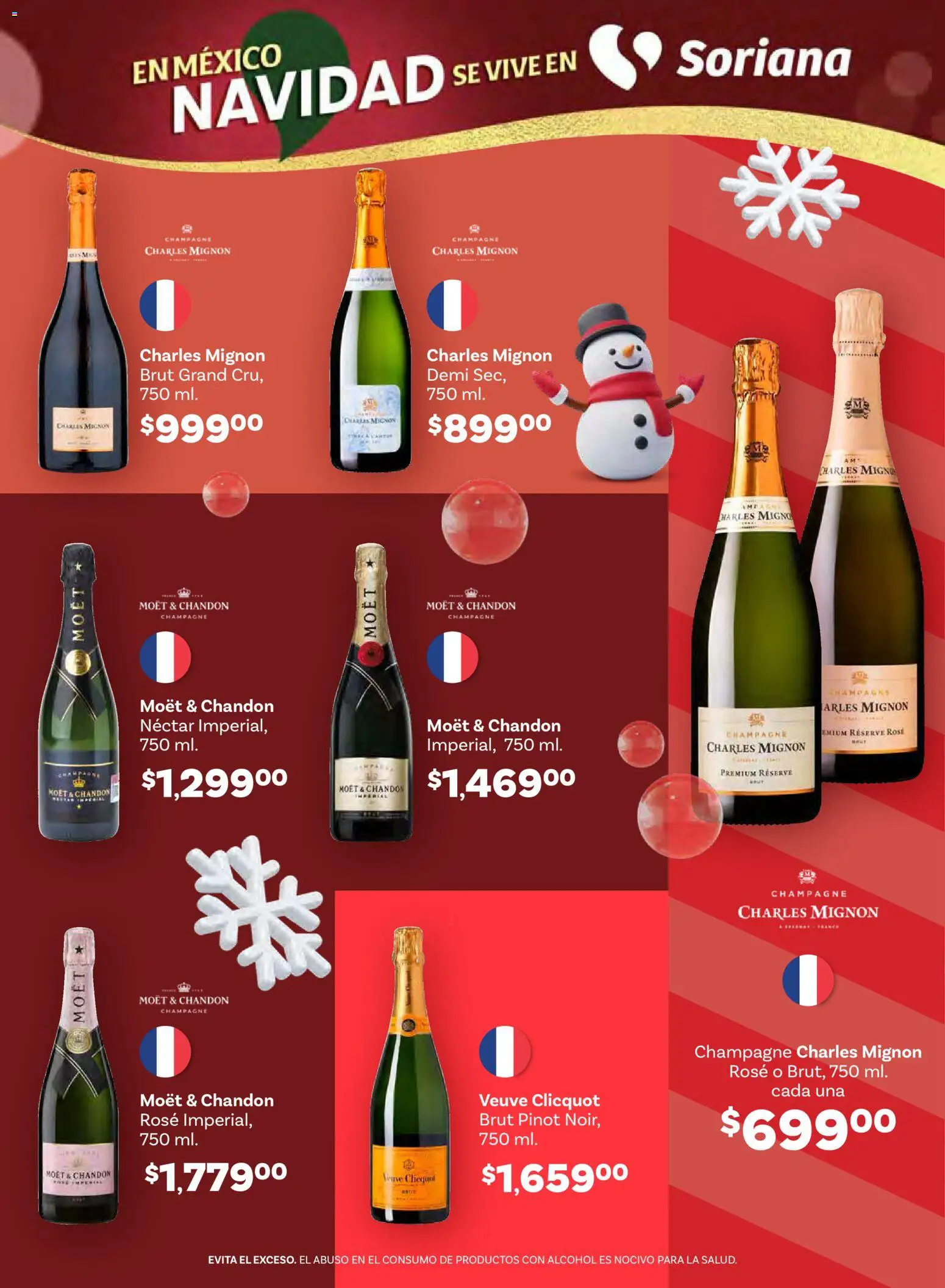 Nuevas ofertas de Soriana válidas en toda la República Mexicana desde el 11.12.2025. ¡Encuentra las mejores ofertas en Soriana - Preciazazaso Híper: Valle de México! | Página: 45 | Productos: Champagne