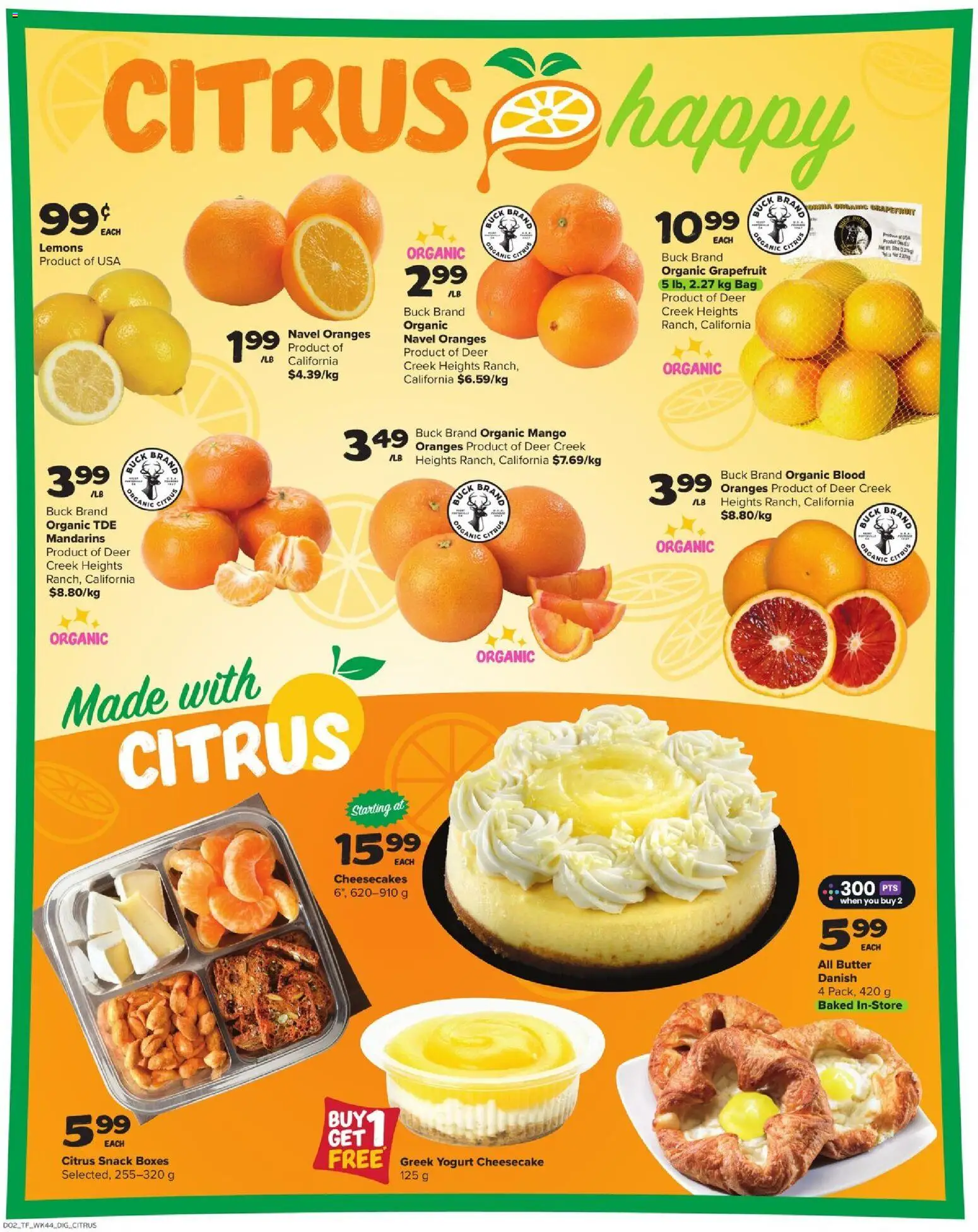 Thrifty Foods flyer valid from 26.02.2026 | Page: 14 | Products: Bag, Butter, Yogurt, Oranges