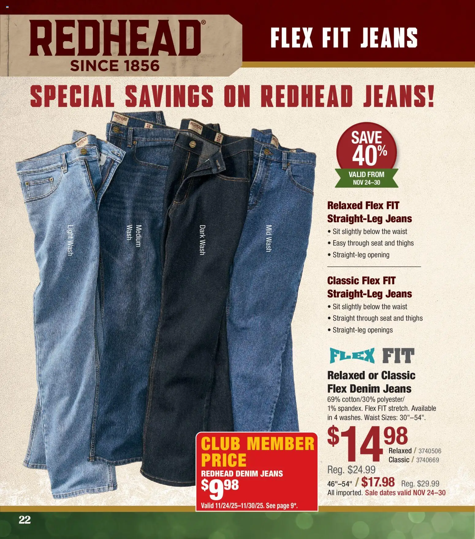 Cabela's Christmas Gift Guide 25 - valid from 01.11.2025 | Page: 22 | Products: Jeans