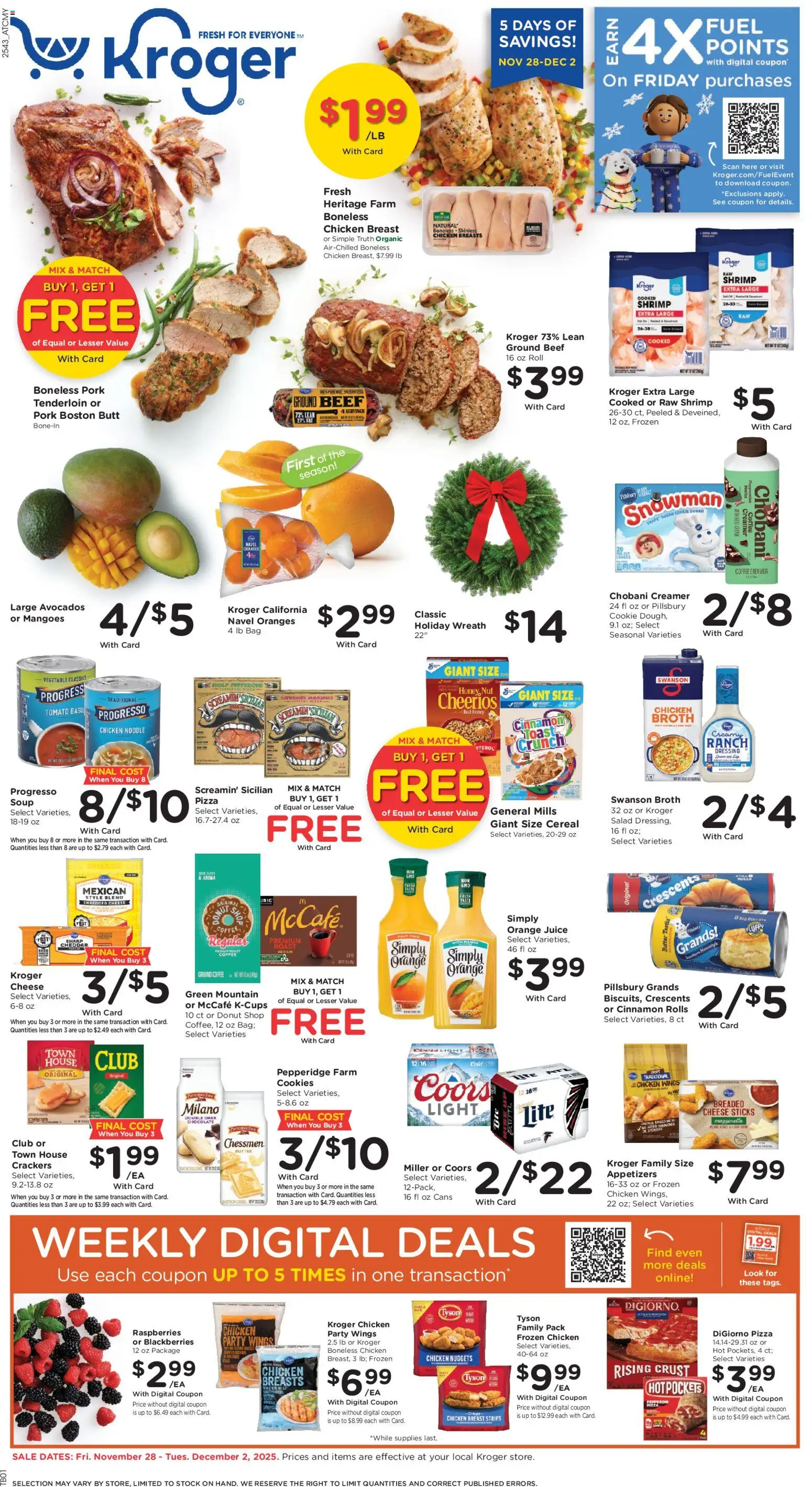 Kroger Weekly Ad - valid from 28.11.2025 | Page: 1