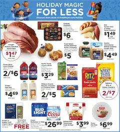 Preview of Fred Meyer weekly ads valid from 10.12.2025 | Page: 8 | Products: Ham, Juice, Spices, Croissants