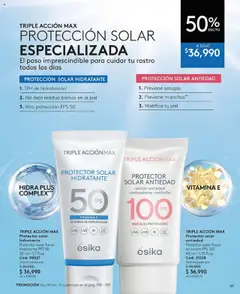 Ésika revista - valida desde el 27.05.2025 | Página: 69 | Productos: Loción, Uva, Protector solar