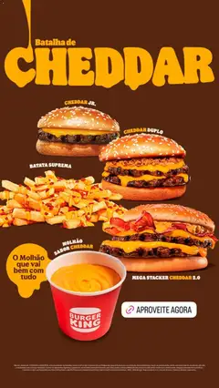 Burger King ofertas - Pré-Visualização do folheto da loja Burger King, válido de 10.03.2026 | Página: 3 | Produtos: Cheddar, Batata