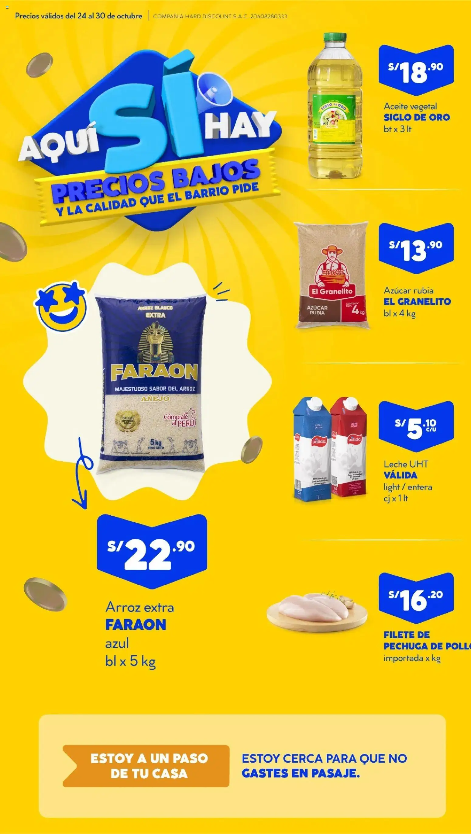 Catálogo Mass válido desde 24.10.2025 | Página: 1 | Productos: Leche, Aceite, Arroz, Peso