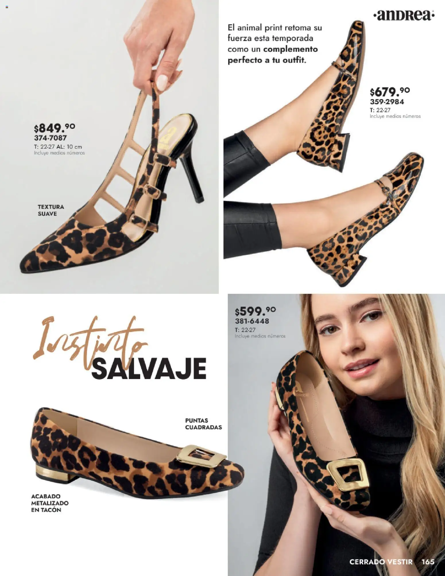Nuevas ofertas de Andrea válidas en toda la República Mexicana desde el 24.08.2025. ¡Encuentra las mejores ofertas en Andrea - Catálogo Calzado Dama! | Página: 165