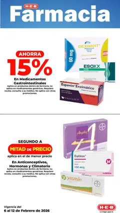Vista previa de H-E-B folleto, nuevo folleto de la tienda, válido en México a partir del 06.02.2026 | Página: 13 | Productos: Caja, Tableta