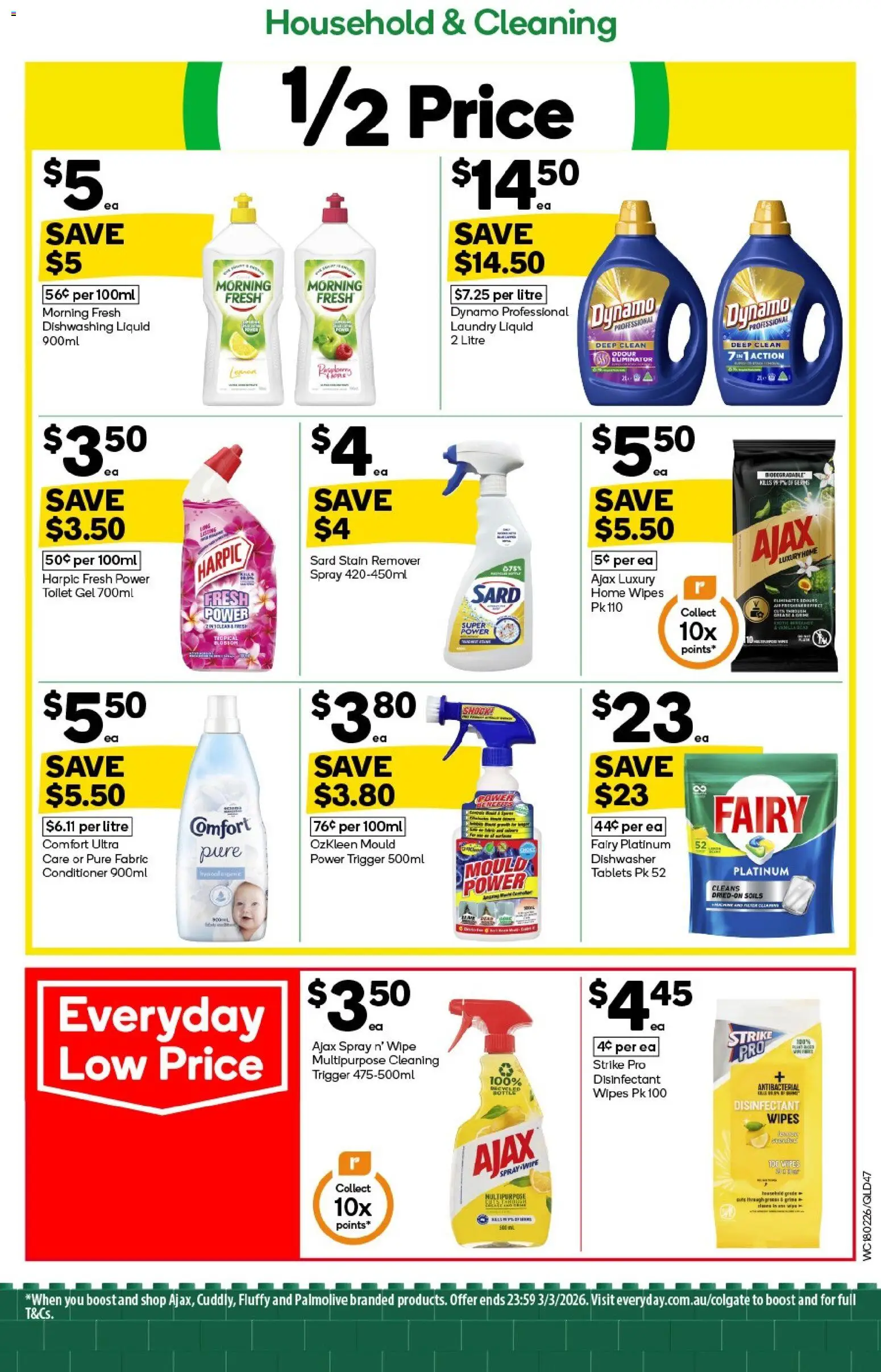 Woolworths catalogue - valid from 18.02.2026 | Page: 45 | Products: Toilet, Conditioner, Stain remover, Multipurpose