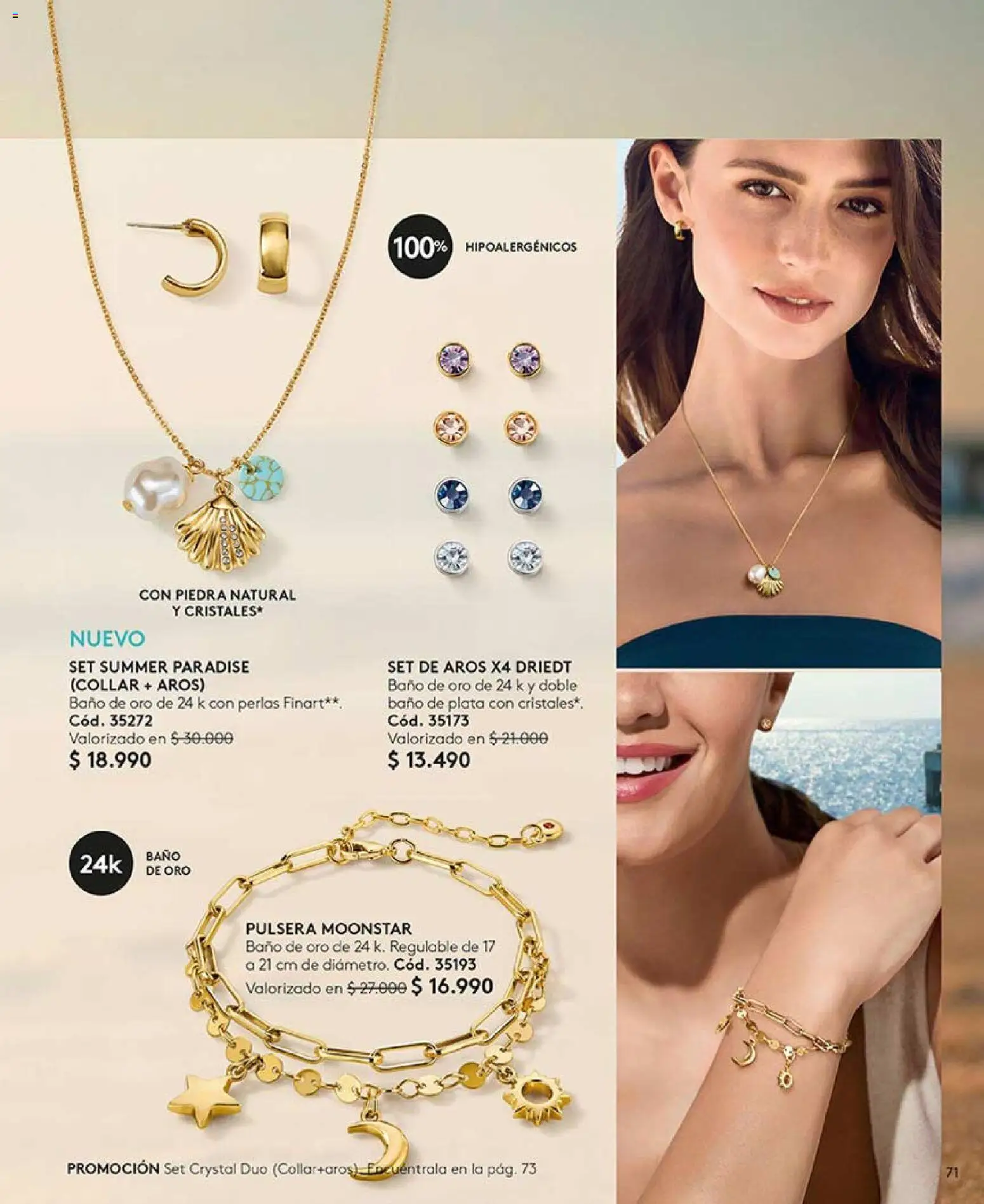 Catálogo Ésika Campaña 18 │ válido desde el 01.12.2025 | Página: 71 | Productos: Baño, Pulsera, Collar, Aros