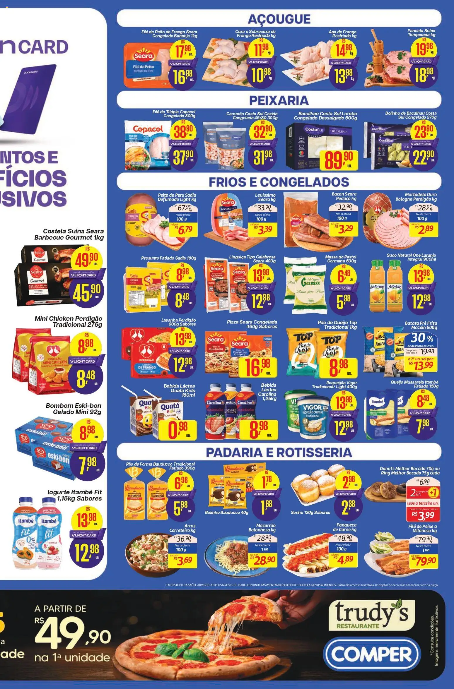 Comper Folheto - válido de 20.04.2026 | Página: 3 | Produtos: Asa de frango, Camarão, Peito de peru, Bombom