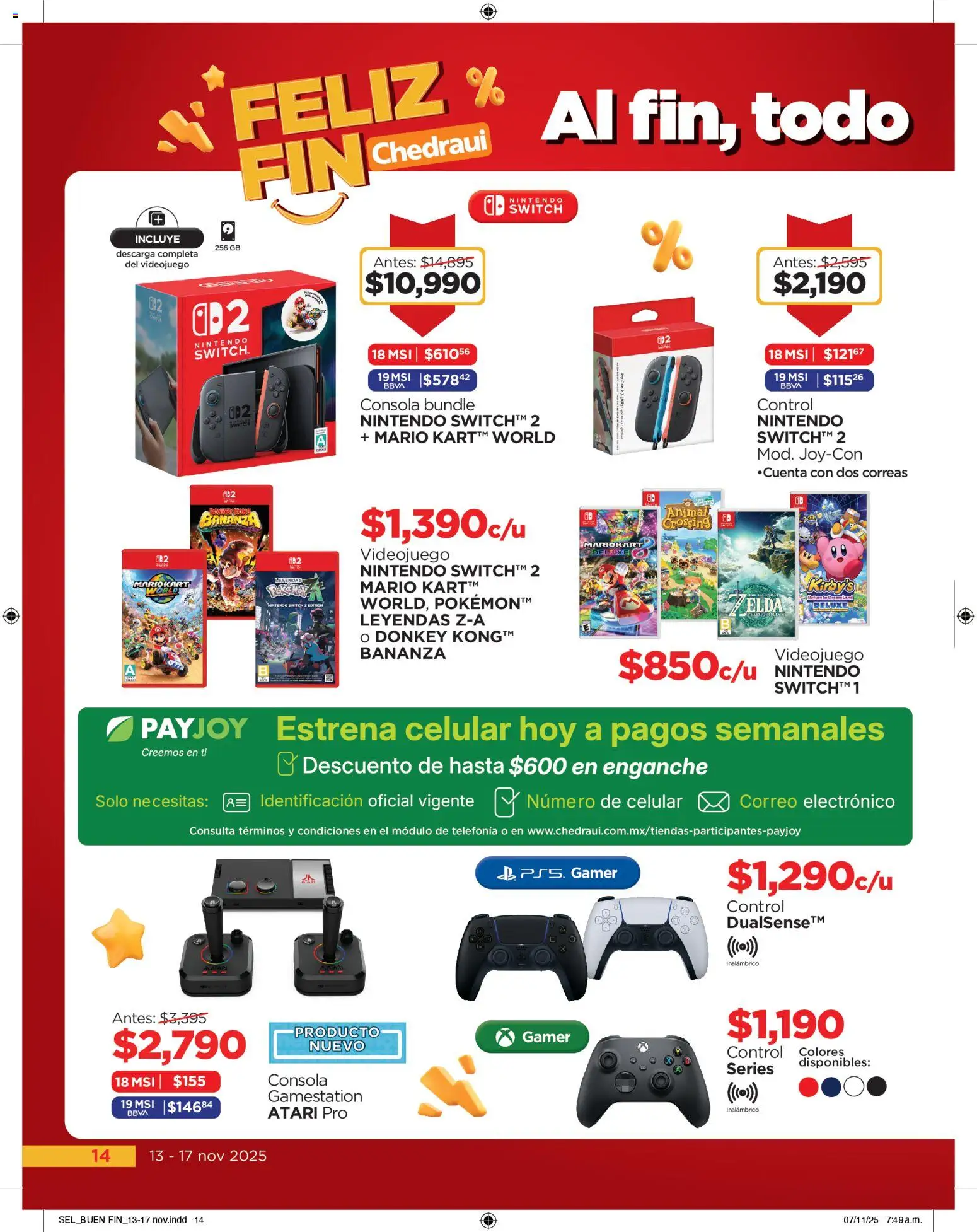 Nuevas ofertas de Chedraui válidas en toda la República Mexicana desde el 13.11.2025. ¡Encuentra las mejores ofertas en Chedraui Buen Fin! | Página: 14