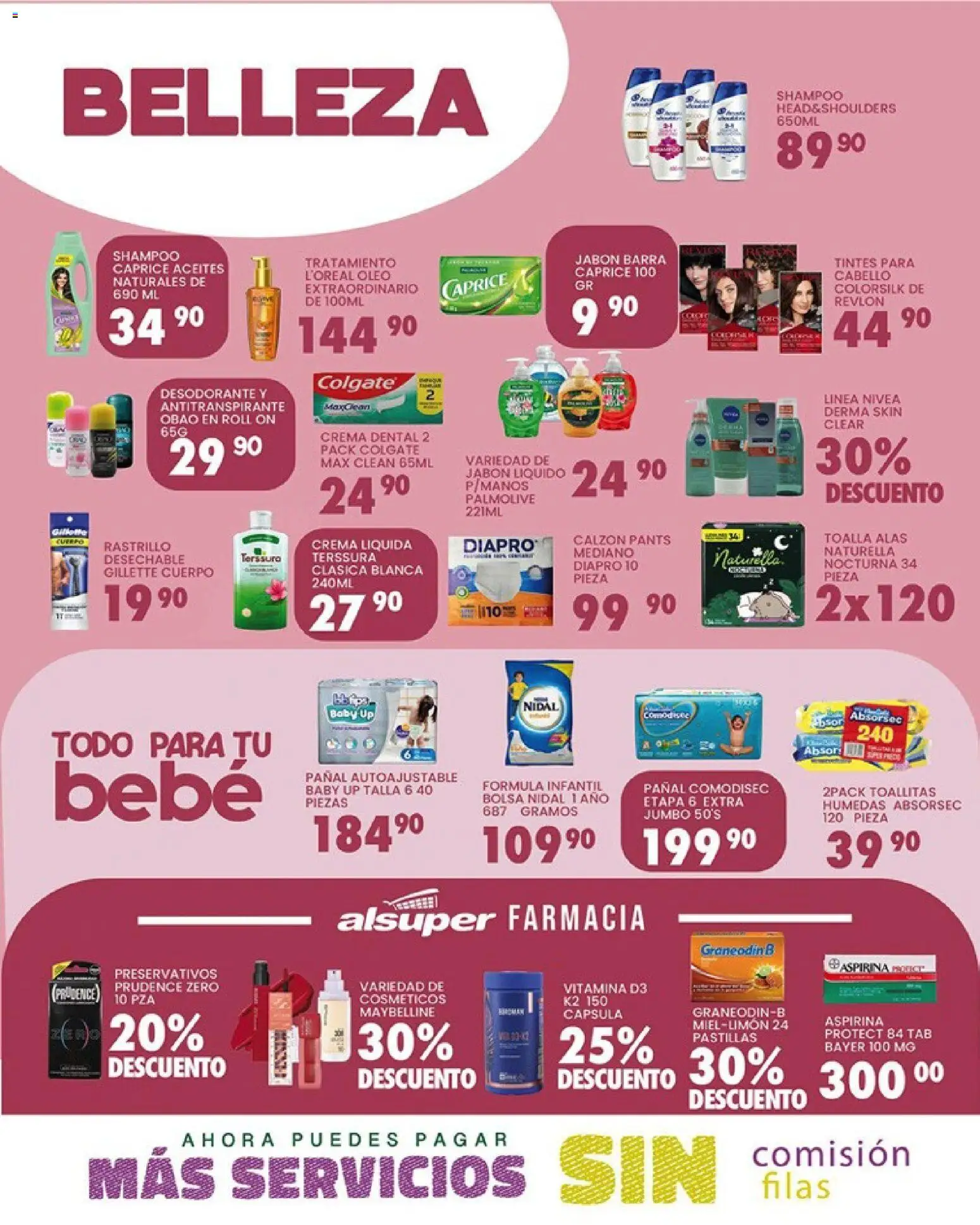 Nuevas ofertas de Alsuper válidas en toda la República Mexicana desde el 20.03.2026. ¡Encuentra las mejores ofertas en Alsuper folleto Torreon! | Página: 4 | Productos: Antitranspirante, Toalla, Barra, Pants