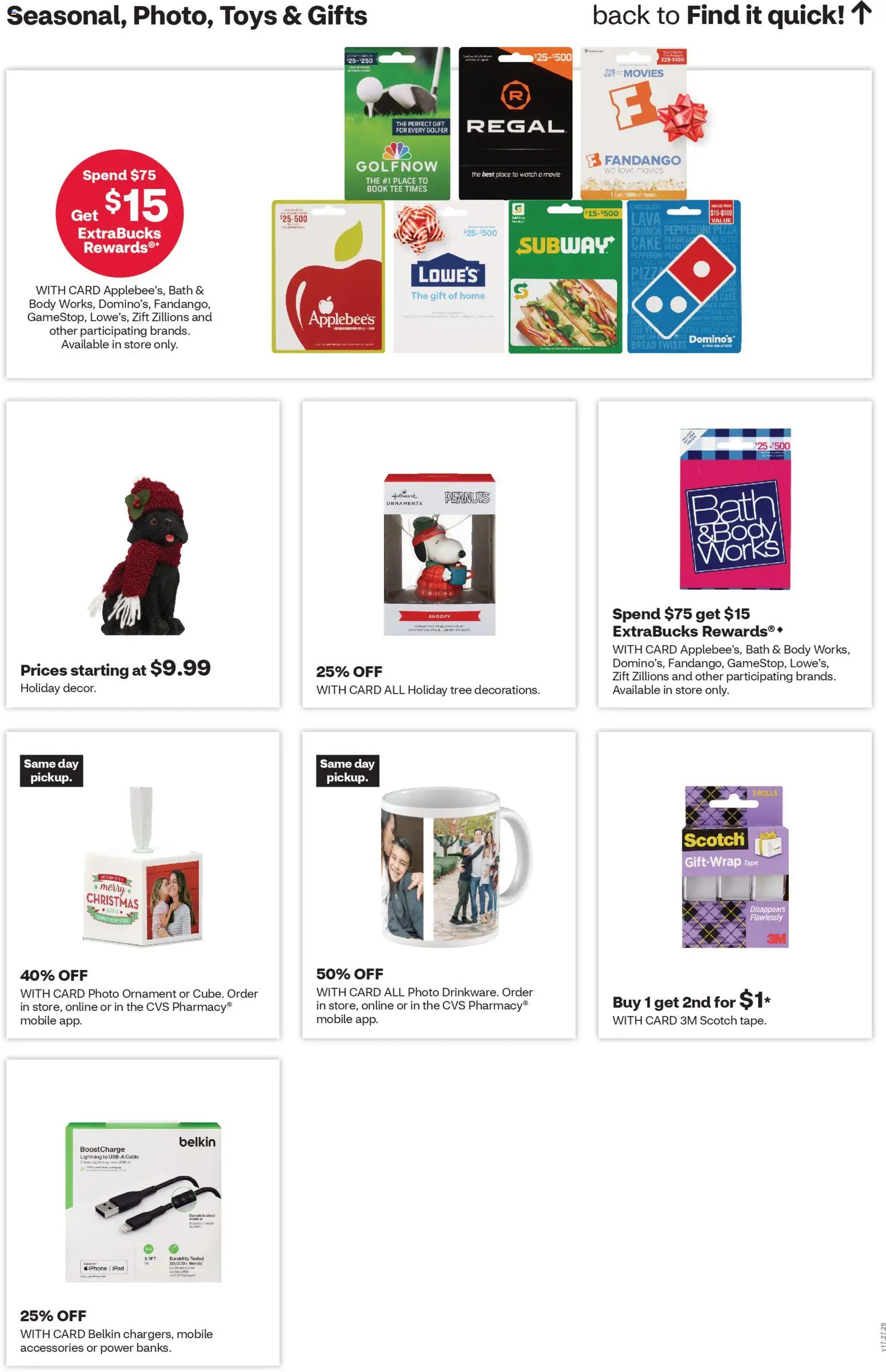 CVS Pharmacy Weekly Ad - CT - valid from 30.11.2025 | Page: 19 | Products: Bath, Bread, Pizza, Watch