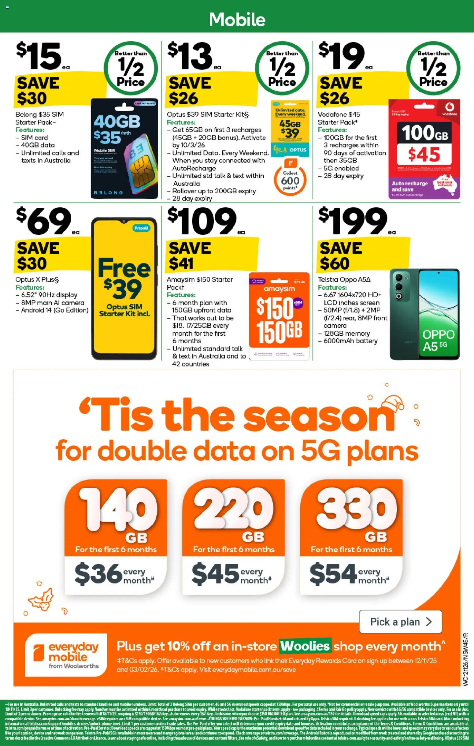 Woolworths catalogue - valid from 12.11.2025 | Page: 45 | Products: Battery, Date, Camera, Safe