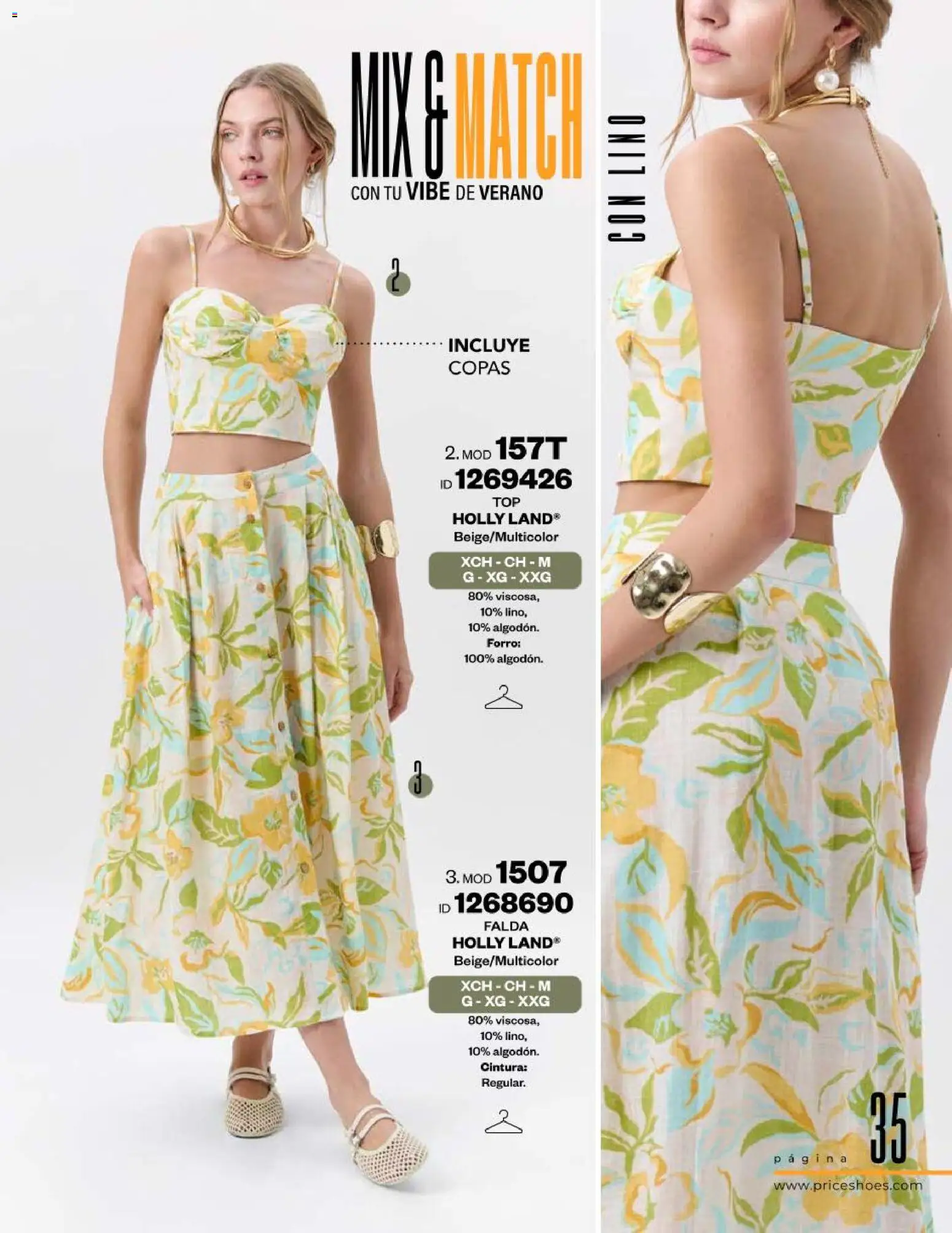 Nuevas ofertas de Price Shoes válidas en toda la República Mexicana desde el 13.02.2026. ¡Encuentra las mejores ofertas en Price Shoes catálogo Playa! | Página: 35 | Productos: Falda