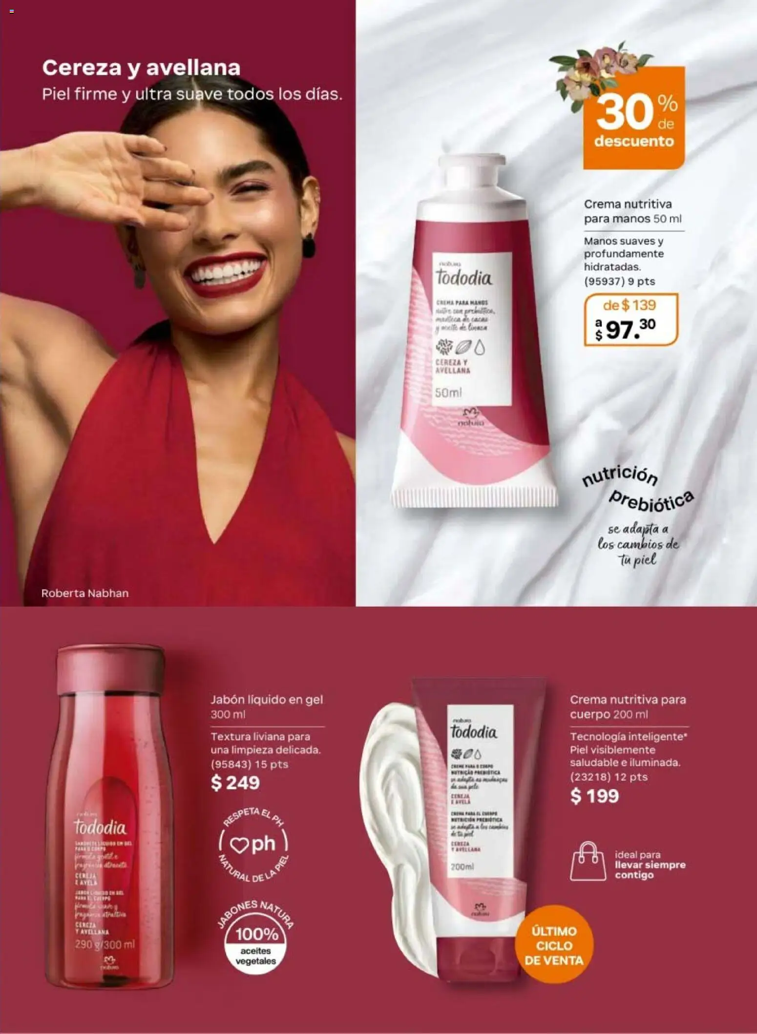 Nuevas ofertas de Natura válidas en toda la República Mexicana desde el 02.04.2026. ¡Encuentra las mejores ofertas en Natura campaña 6 2026! | Página: 127 | Productos: Jabón líquido, Crema, Jabón