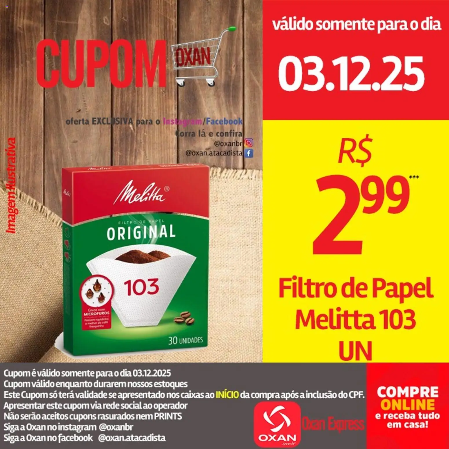 Oxan Atacadista Folheto - válido de 03.12.2025 | Página: 19 | Produtos: Filtro de papel, Café
