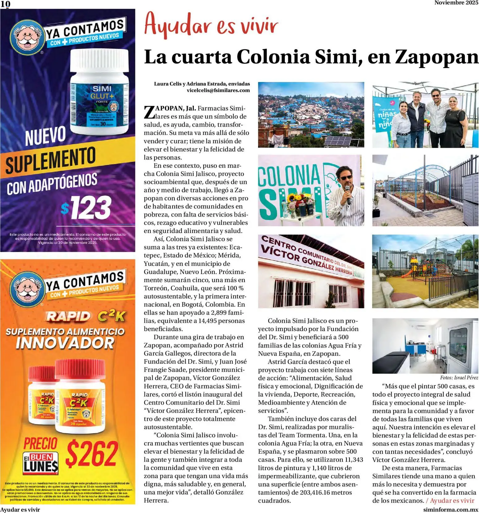 Nuevas ofertas de Farmacias Similares válidas en toda la República Mexicana desde el 01.11.2025. ¡Encuentra las mejores ofertas en Farmacias Similares catálogo! | Página: 10