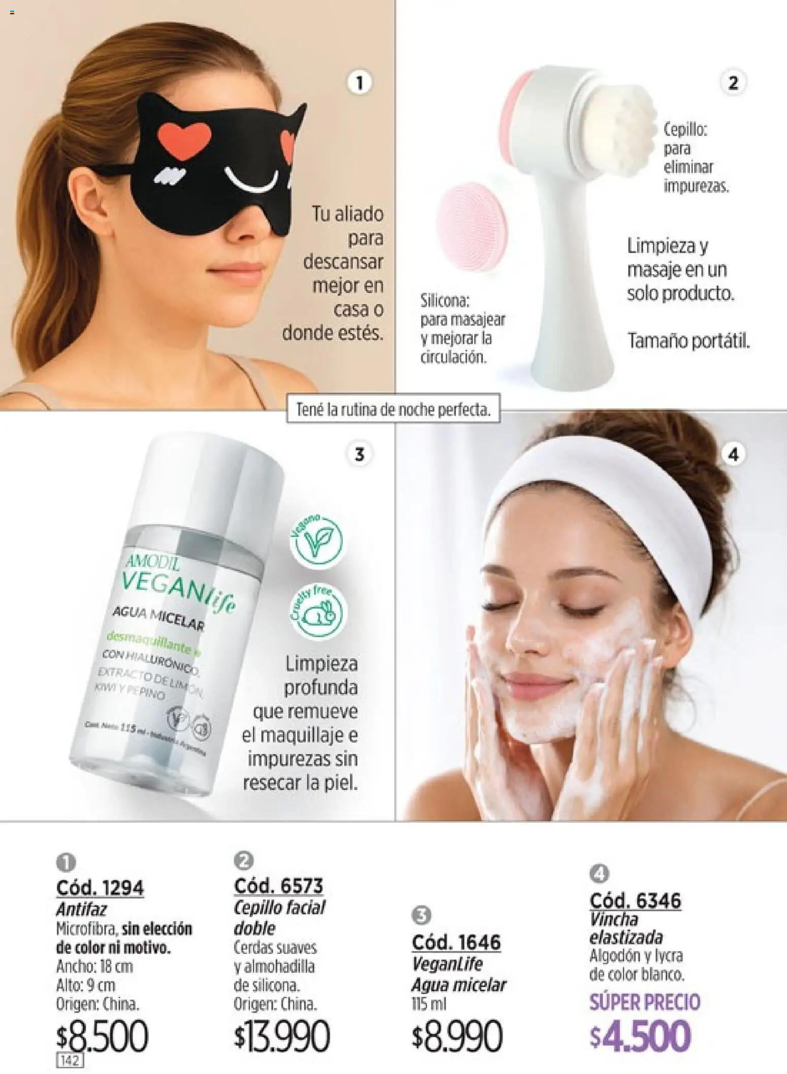 Amodil - Campaña 8 │ válido desde el 08.04.2026 | Página: 142 | Productos: Vincha, Algodón, Antifaz, Cepillo