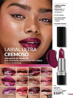Vista previa de Lápiz labial, 12 tonos. 3,6 g, nuevo folleto de la tienda, válido en México a partir del 12.09.2025 | Página: 24 | Productos: Aceite, Aguacate, Lápiz labial